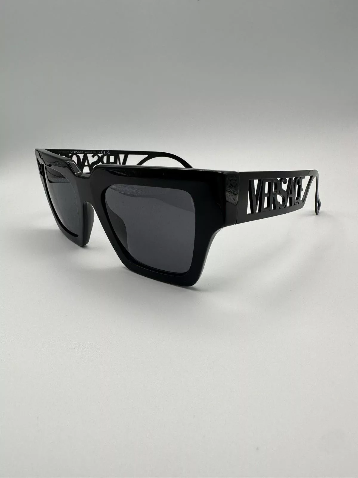 Versace Sunglasses Versace Spell-out Sunglasses Black