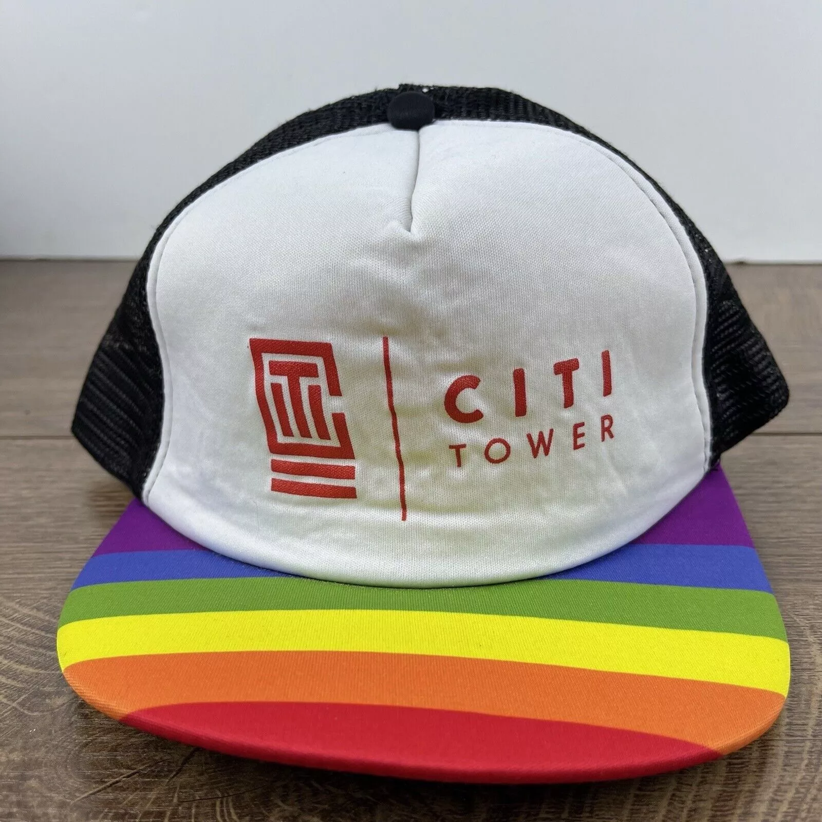 Other Hats Other Citi Tower Snapback Hat Pride White Hat Adjustable White Adu