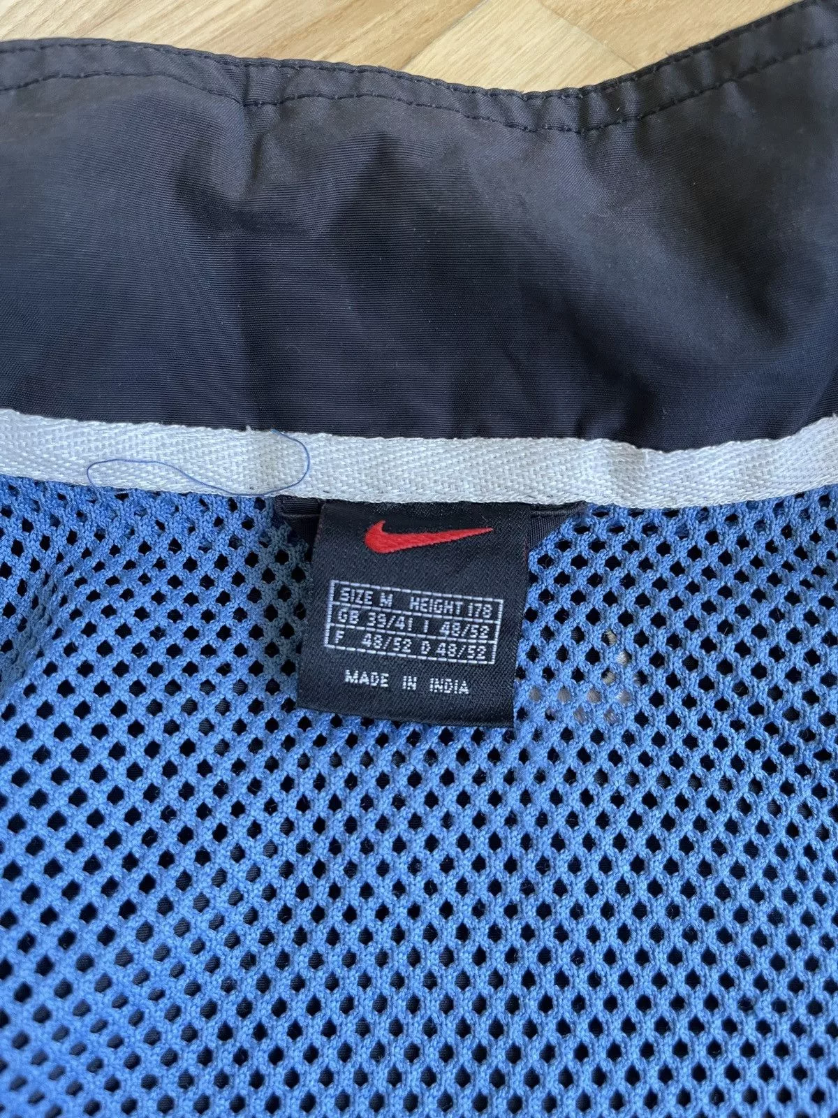 Nike Bombers Nike × Vintage Vintage 90s Nike Drill Light Jacket Black Streetwear