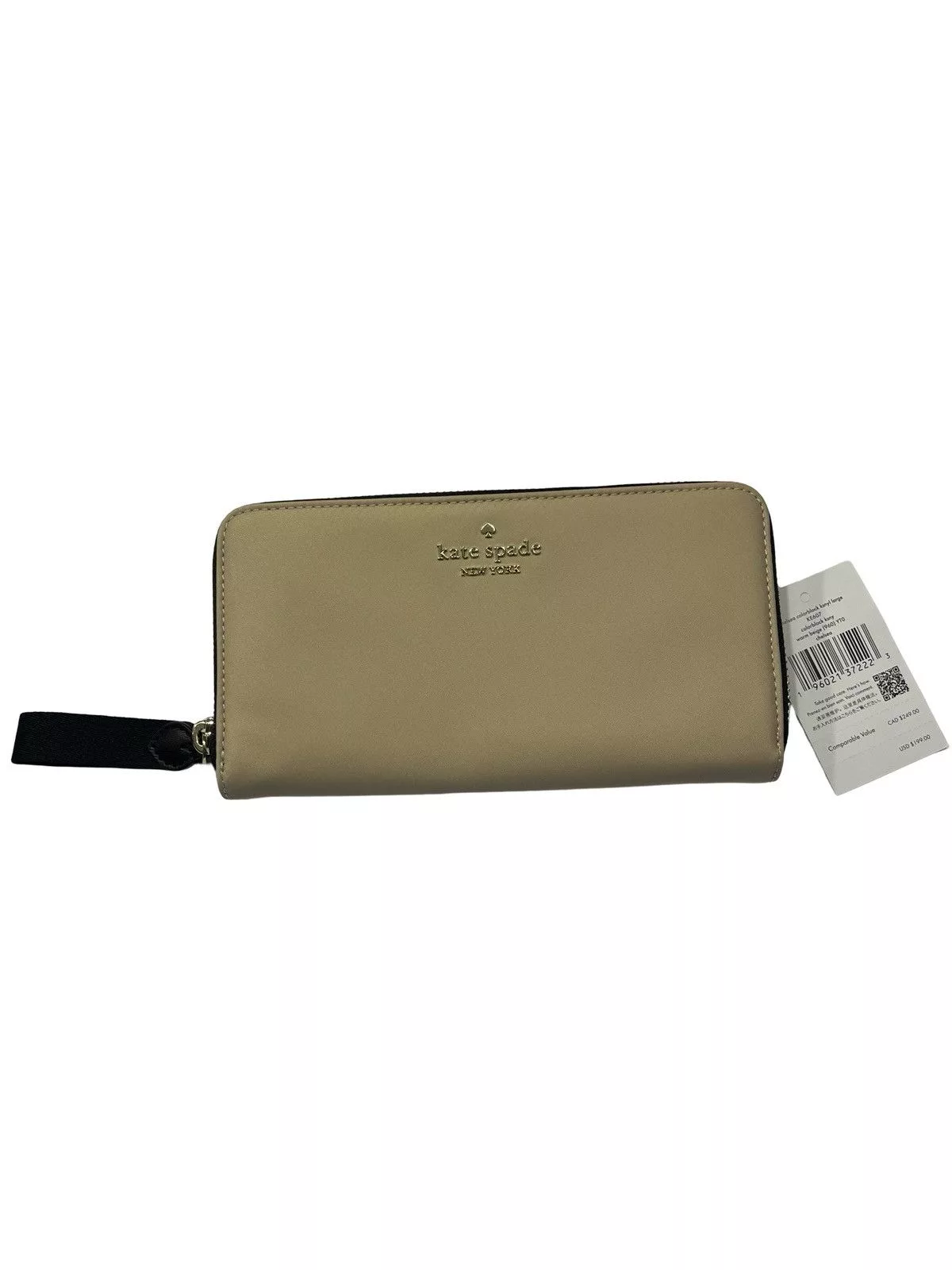 Kate Spade Wallets NWT Kate Spade Chelsea Large Continental Zipper Close Wallet Beige