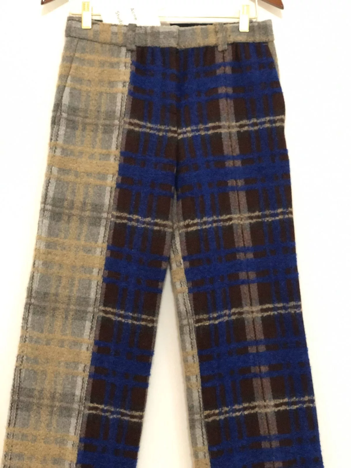 Acne Studios Casual Pants Acne Studios Maya Check Mix Plaid Pants AW16 Multi