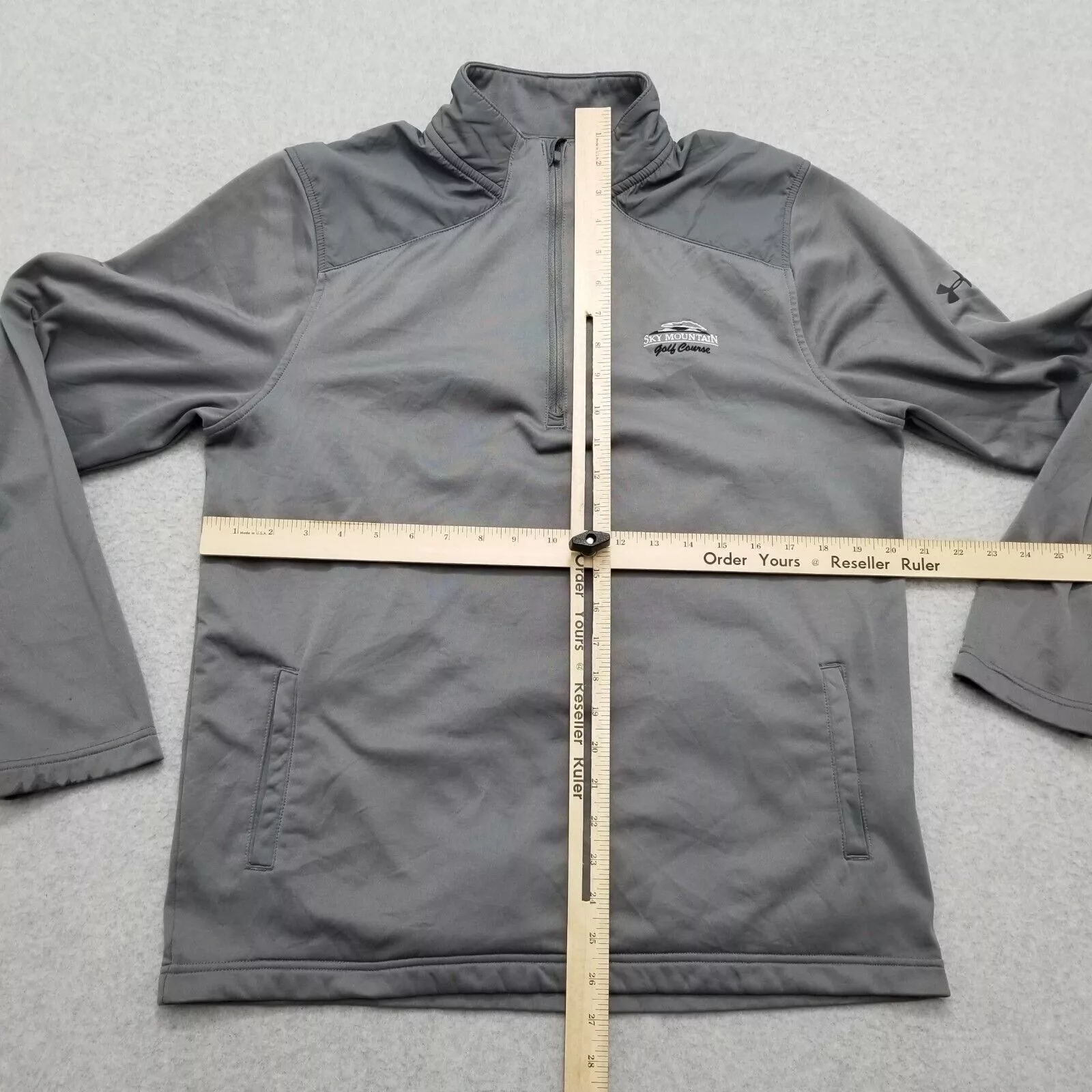 Under Armour Light Jackets Under Armour Track Jacket Mens Medium Zip Pockets Golf Gray