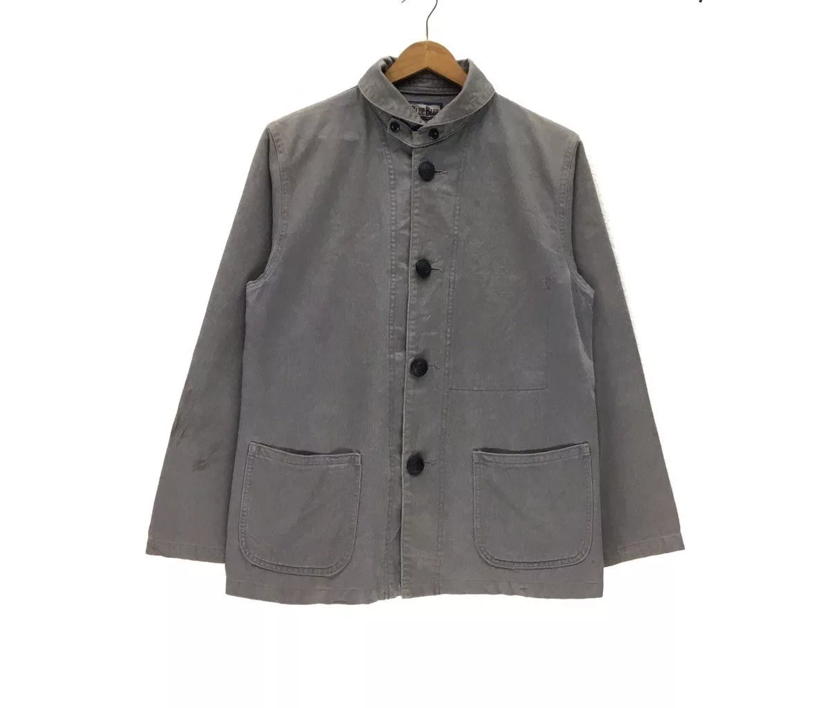 Blue Blue Japan Denim Jackets Blue Blue Japan × Japanese Brand BLUE BLUE JAPAN Button Up Denime Jacket Gray Vintage