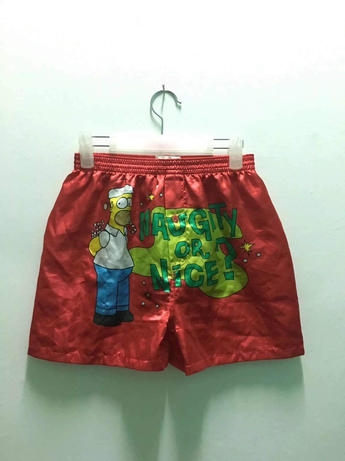 FINAL DROP🔥The simpsons shorts like boxer polyester material Red