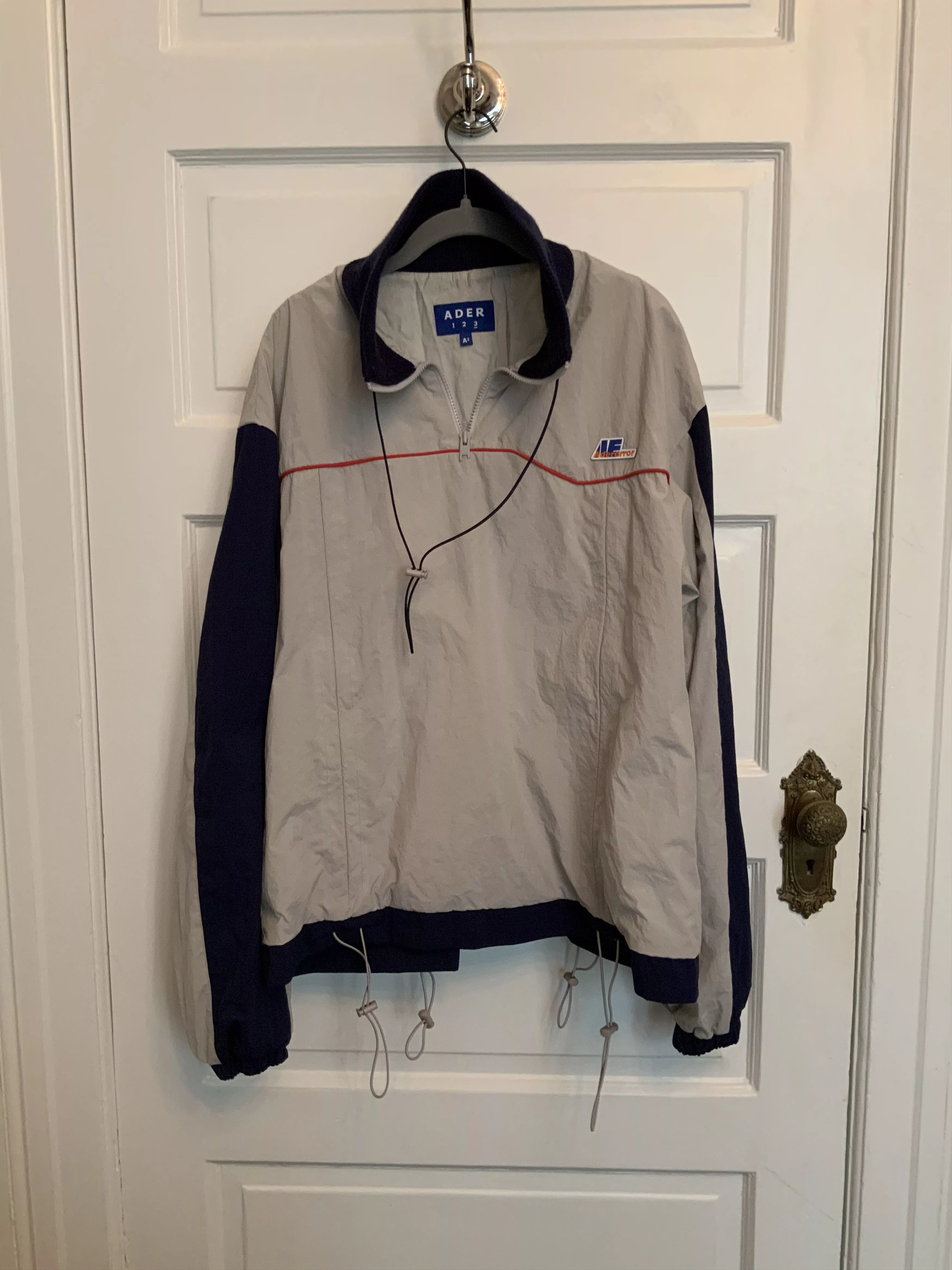 Ader Error Light Jackets Ader Error Nylon Pullover Gray
