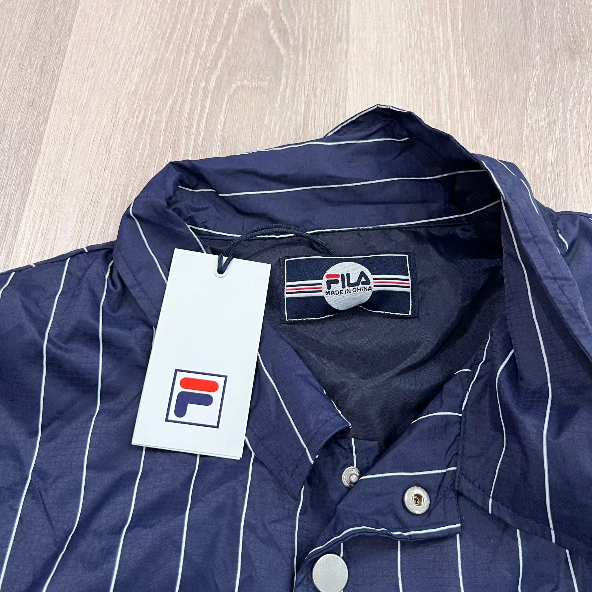 Fila Light Jackets Fila Stripe Logo Coach Jacket Multi