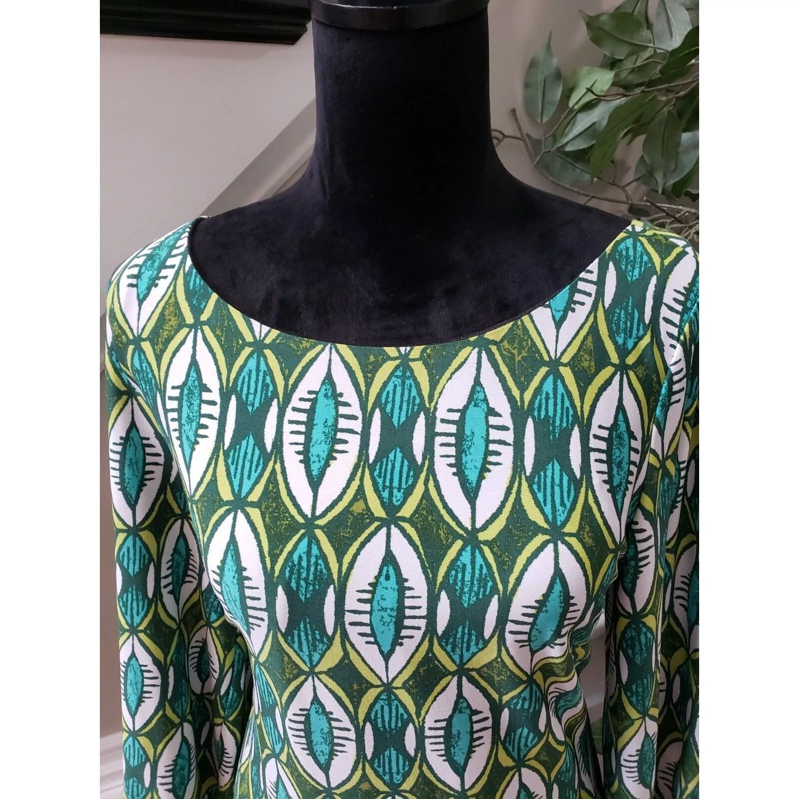Laundry by Shelli Segal Midi Dresses Laundry by Shelli Segal Laundry Polyester Round Neck 3/4 Sleeve Knee Length Dress M Multi