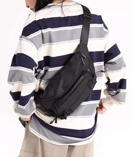 Japanese Brand Bags Luggage Japanese Brand Fashion y2k waterproof side sling bag crossbody bag Black Streetwear