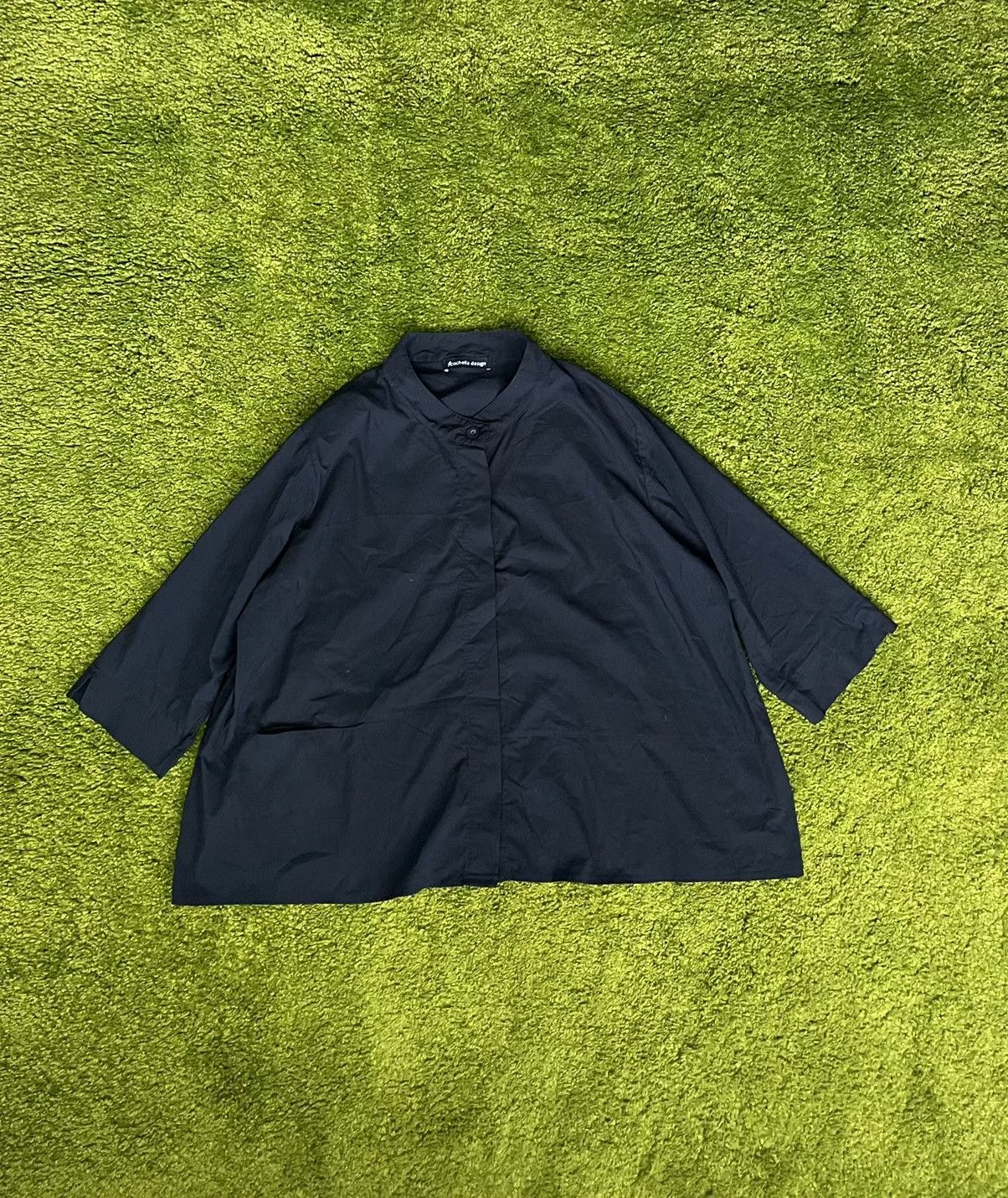 Designer Button Ups Designer Kischella design avant garde buttons up blouse shirt Black Avant-Garde