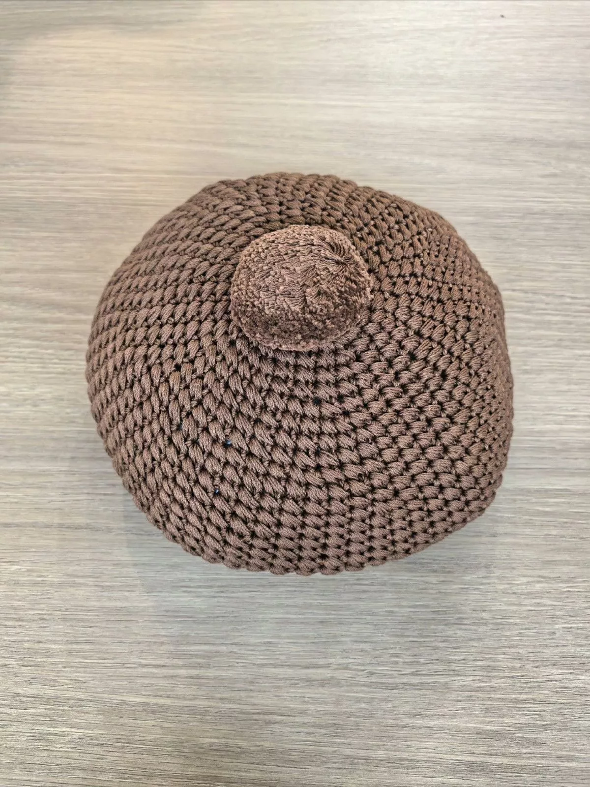 Gucci Hats Gucci Knit Beret With Pompom Brown