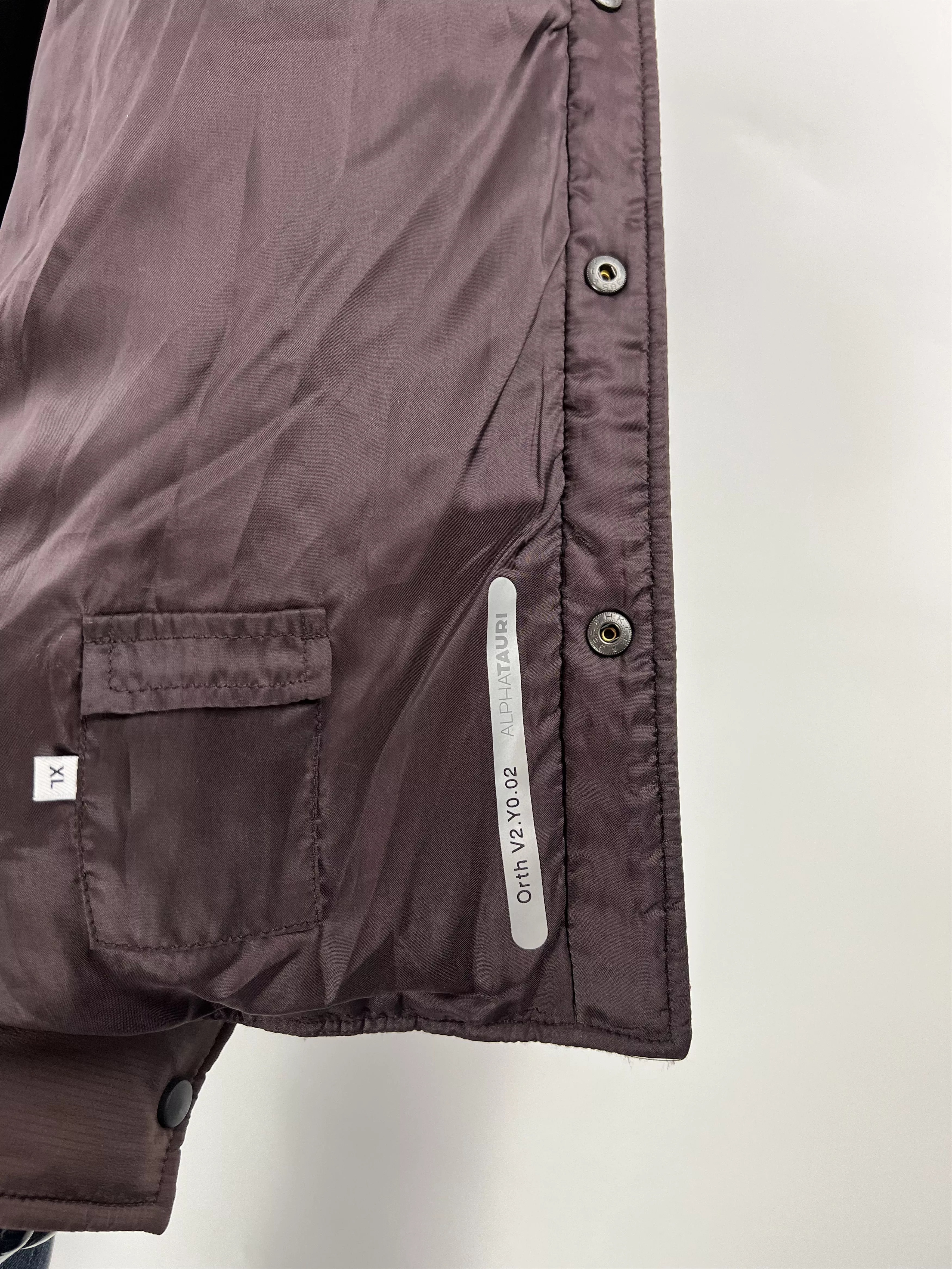 Designer Light Jackets Designer × Other Alpha Tauri Men's Wool Nylon Jacket Overshirt Size XL Red