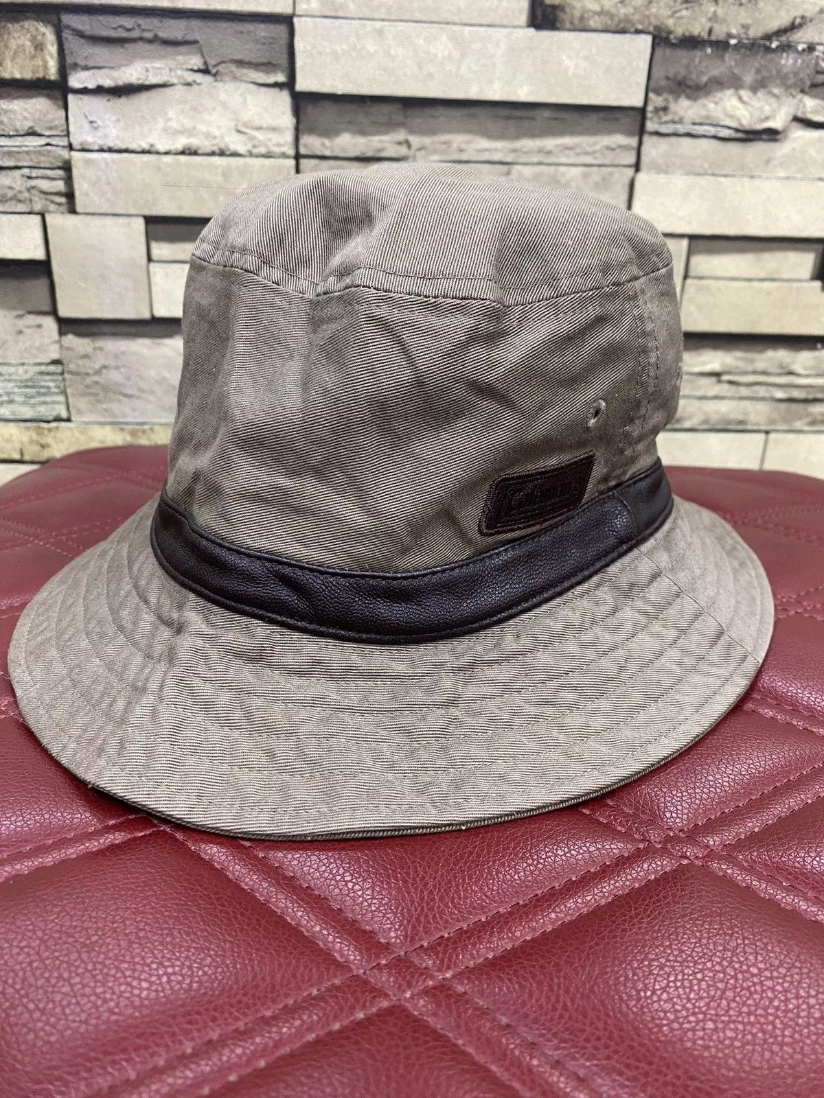 Coleman Hats Coleman × Japanese Brand × Vintage Coleman Meats Vintage Trucker Hat Gray