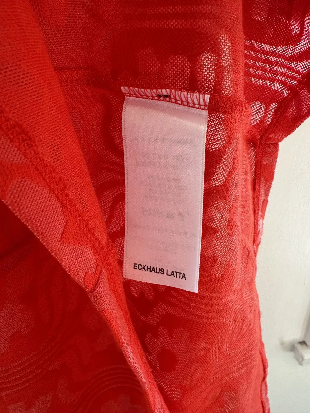 Eckhaus Latta Shirts Button Ups Eckhaus Latta Button Up Red