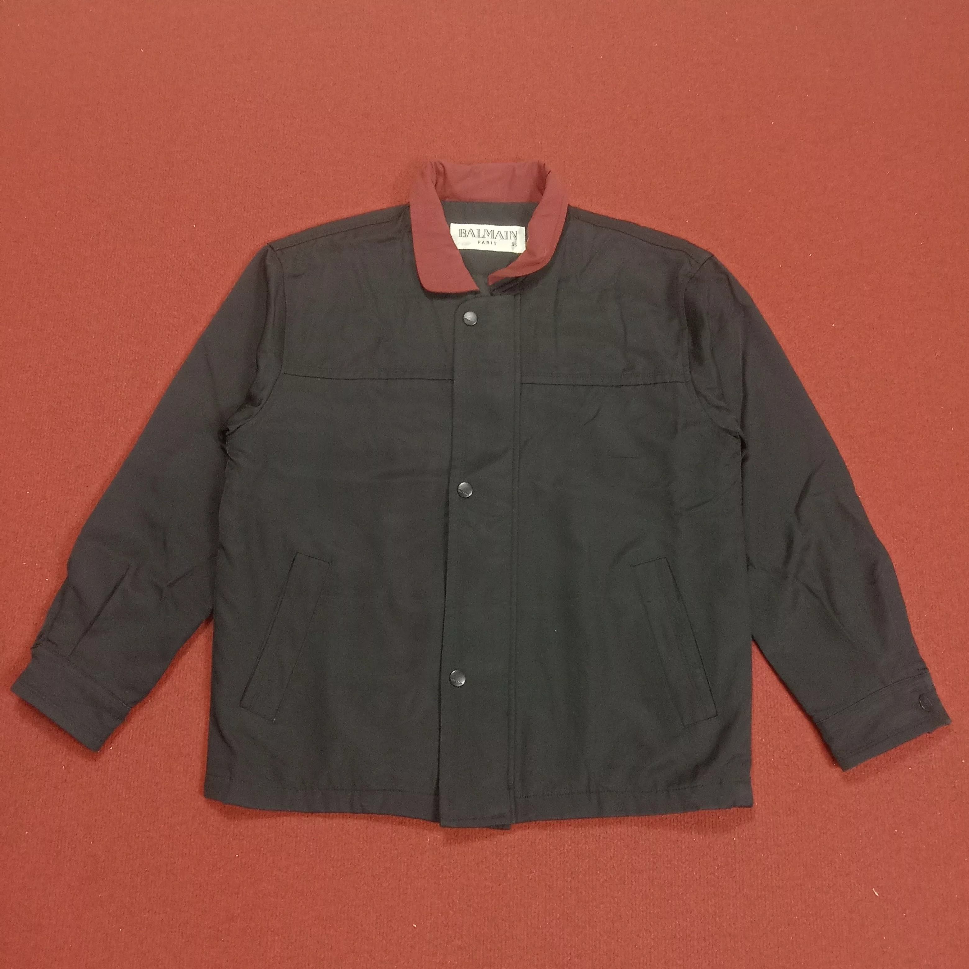 Balmain Light Jackets Balmain × Vintage Balmain Casual Fashion Style Jacket Black