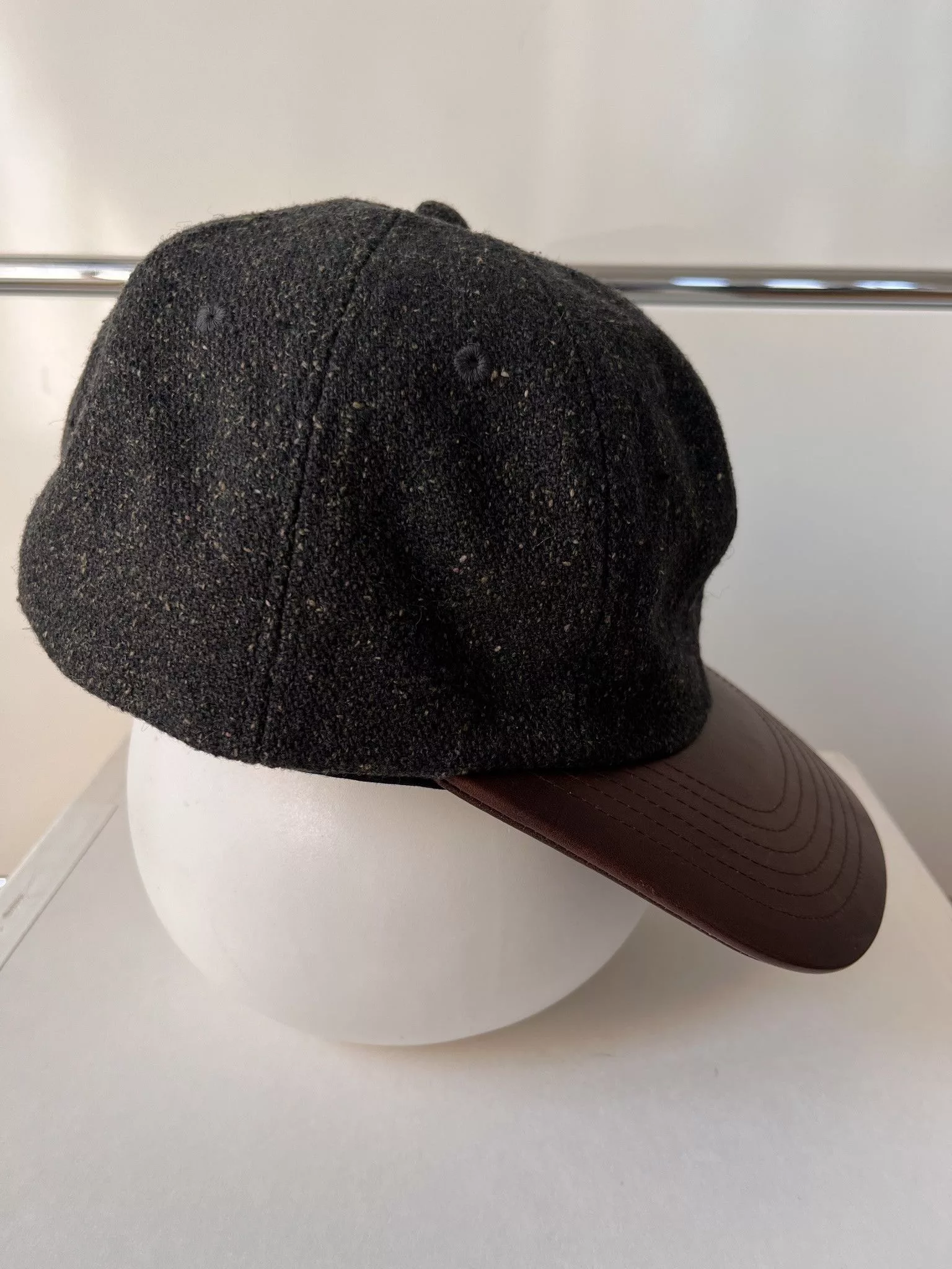Visvim Hats Visvim visvm EXCELSIOR CAP (MELANGE WOOL) Black