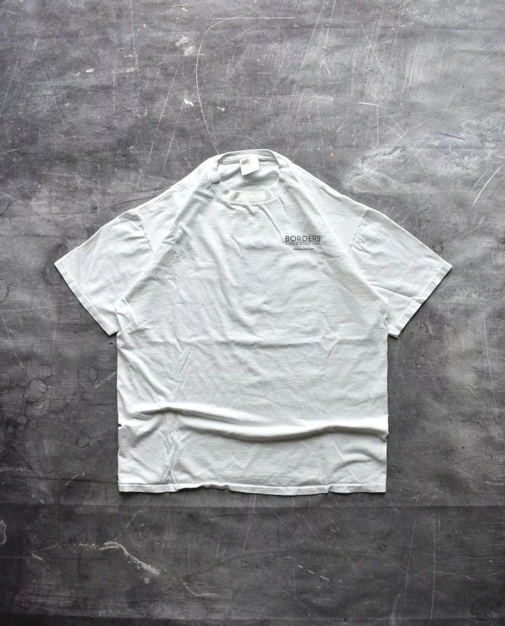 Microsoft Short Sleeve T Shirts Microsoft × Vintage Vintage 90s Borders X Microsoft Promo T-Shirt (XL) White