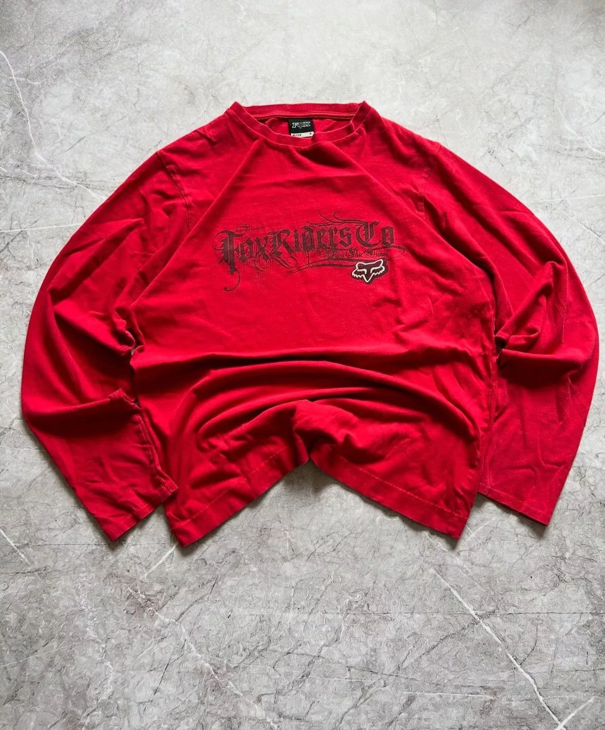 Fox Racing Long Sleeve T Shirts Vintage Longsleev Fox Racing Red