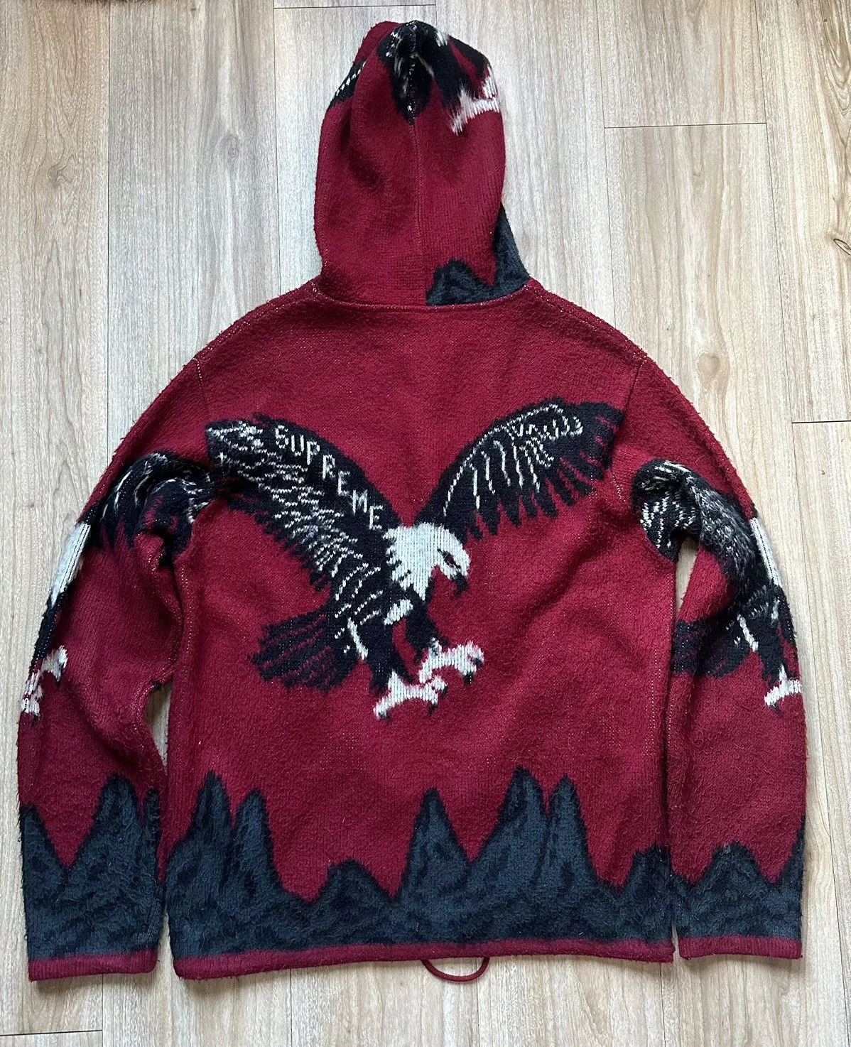 Supreme Light Jackets Supreme Eagle Zip-up Red