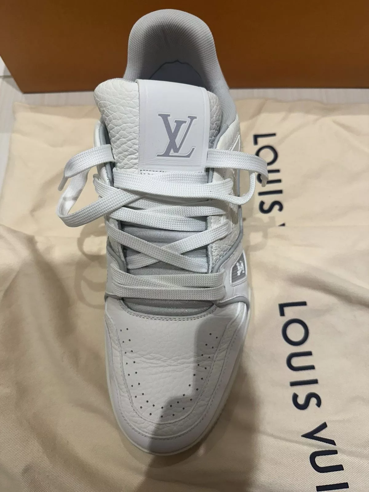 Louis Vuitton Low Top Sneakers Louis Vuitton White & Grey ‘LV Sneaker’