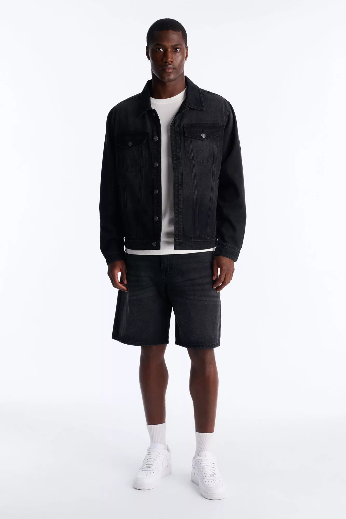 Essential Denim Trucker Jacket - Black Wash