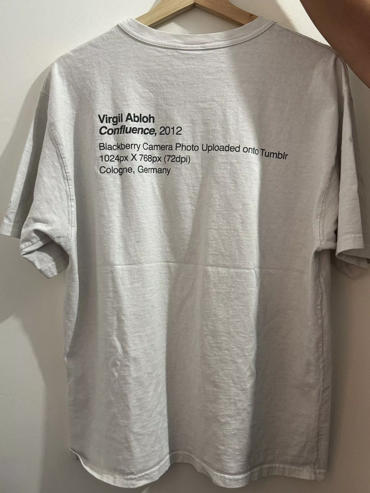 Champion Short Sleeve T Shirts Champion × Pyrex Vision × Virgil Abloh Pyrex Vision MCA Virgil Abloh Tee White