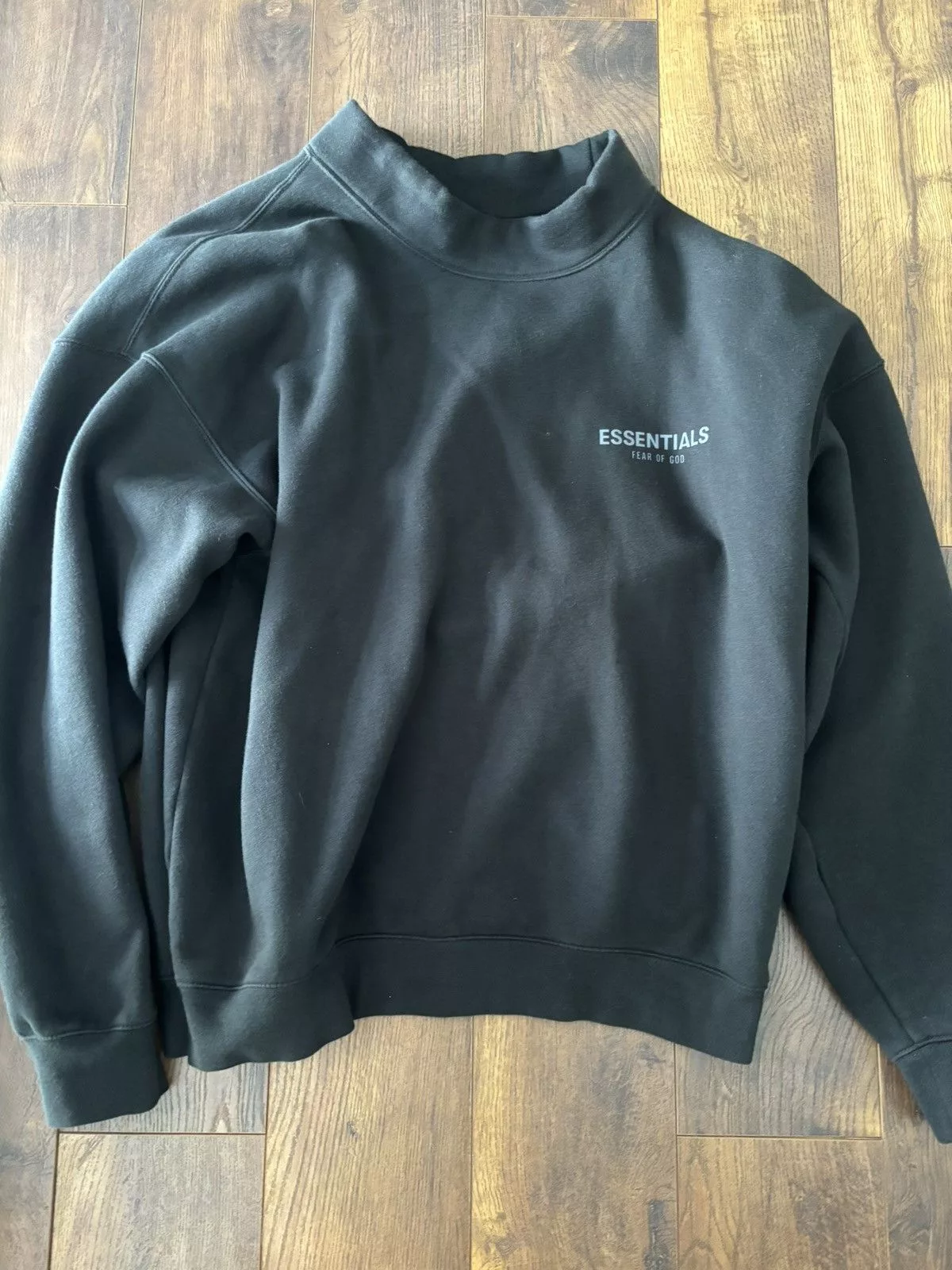 Essentials Sweatshirts Hoodies Essentials × Fear of God Fear of god essentials t shirt and crew neck Black