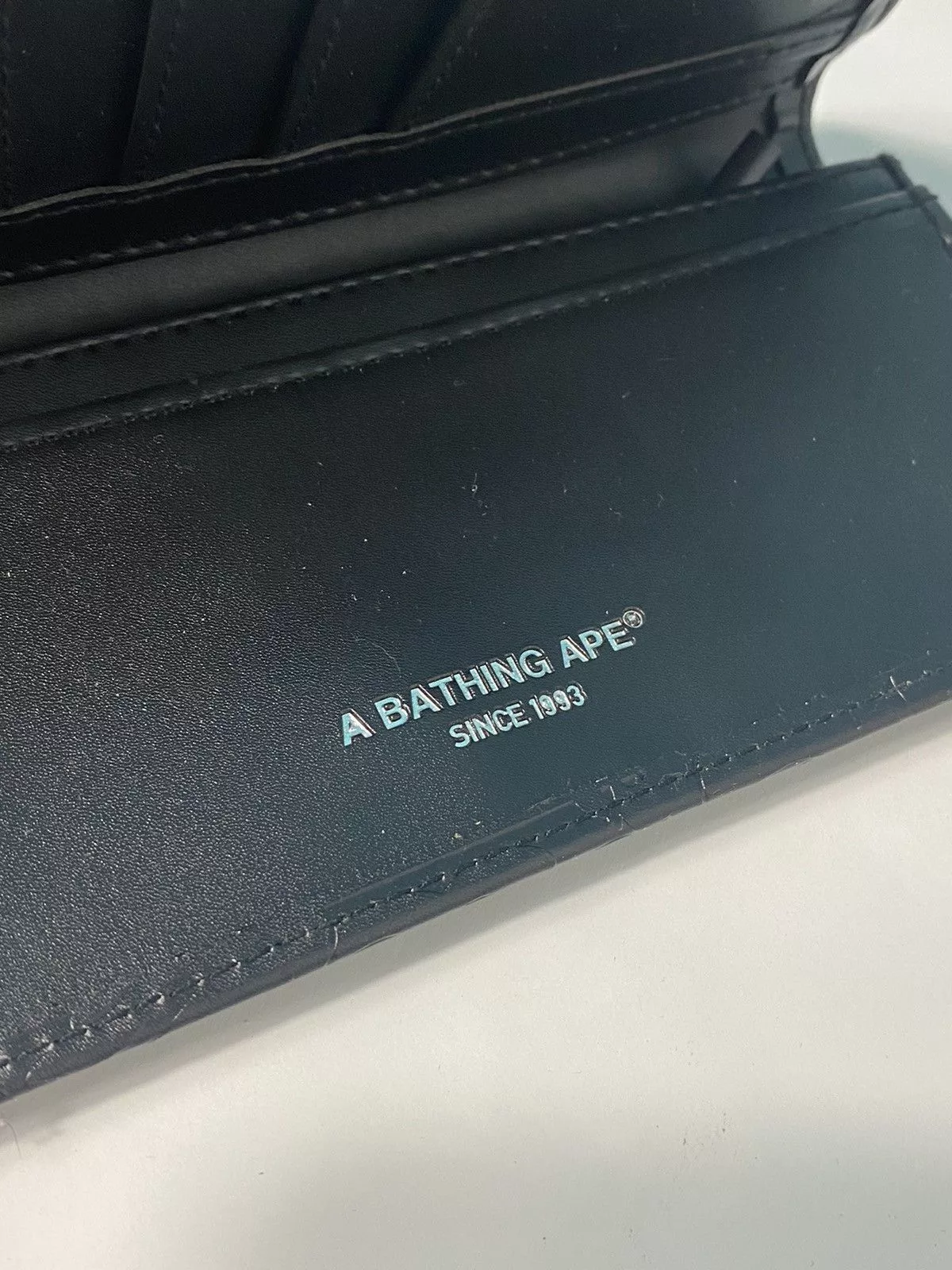 Bape Wallets Bape Black Camo Long Wallet