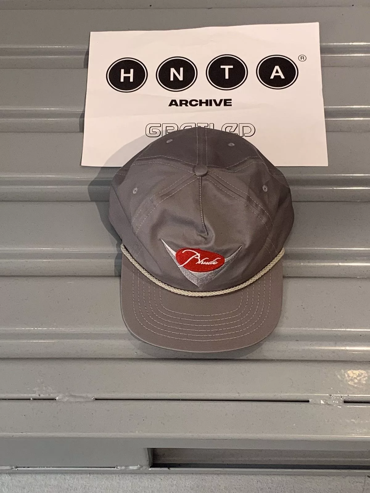 Rhude Hats RHUDE CLASSIC HAT GREY. ONE SIZE Gray