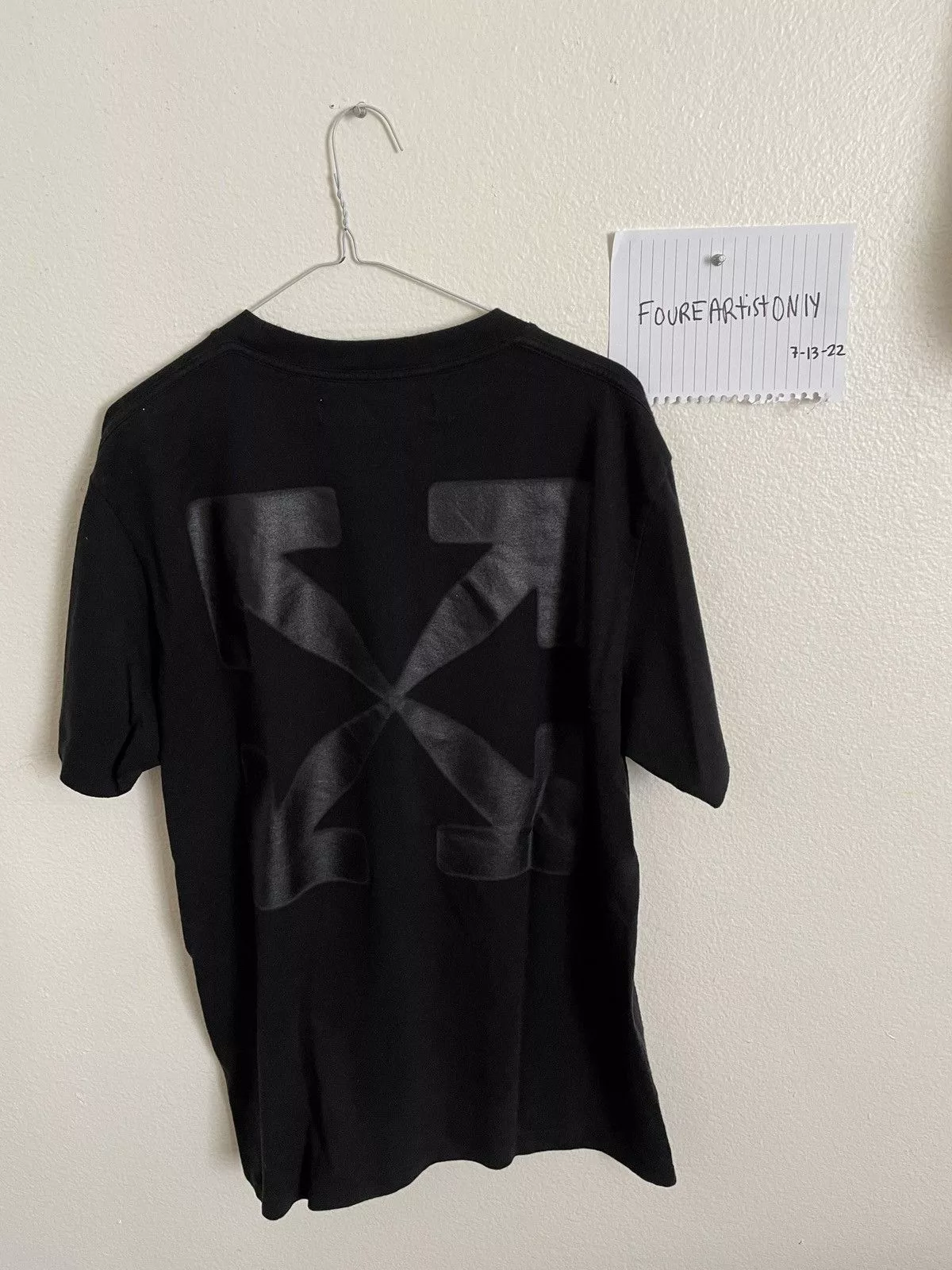 Off-White Short Sleeve T Shirts Off-White Mona Lisa Off White Shirt Black