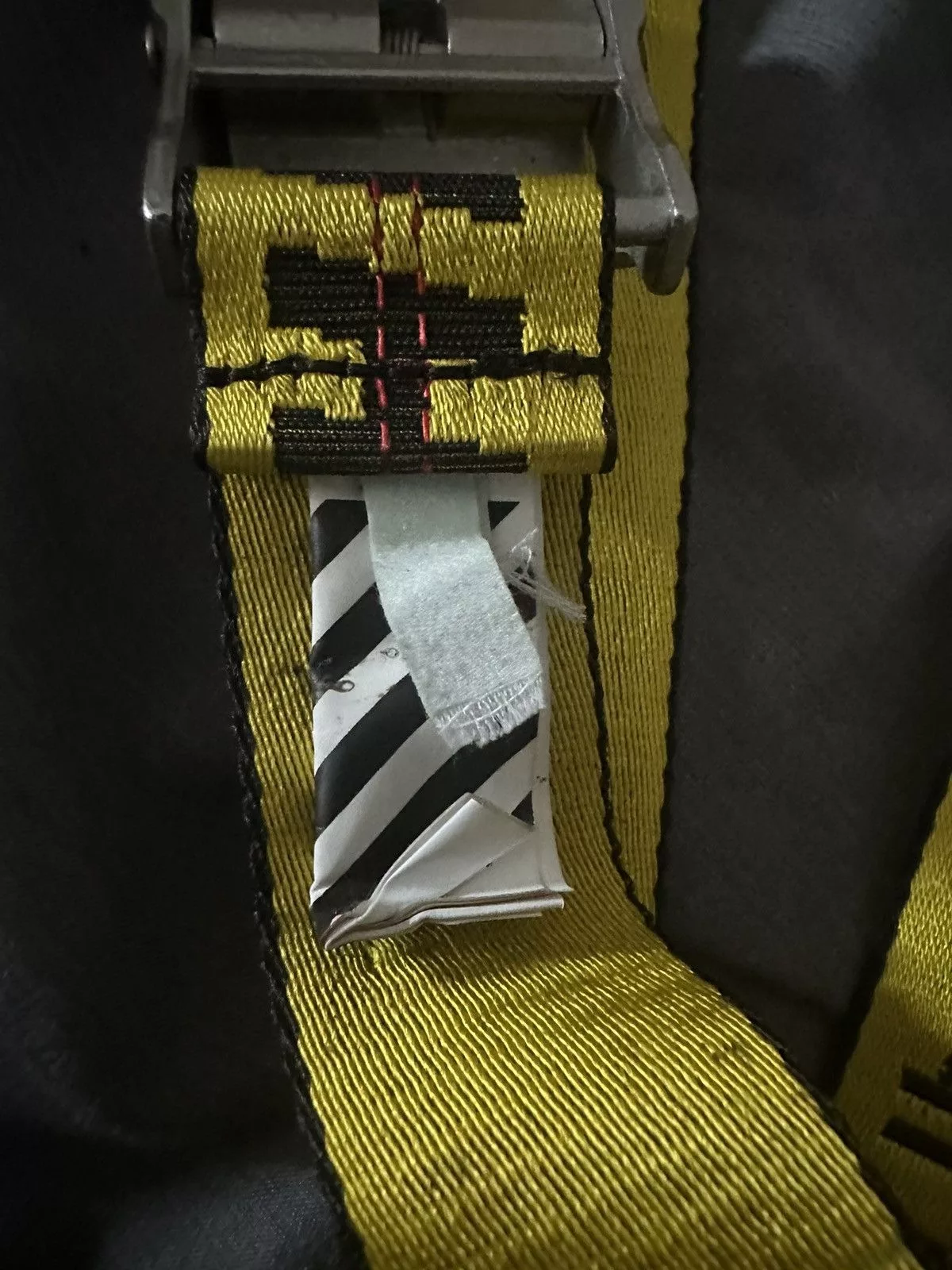 Off-White Belts Off-White Off white industrial belt yellow