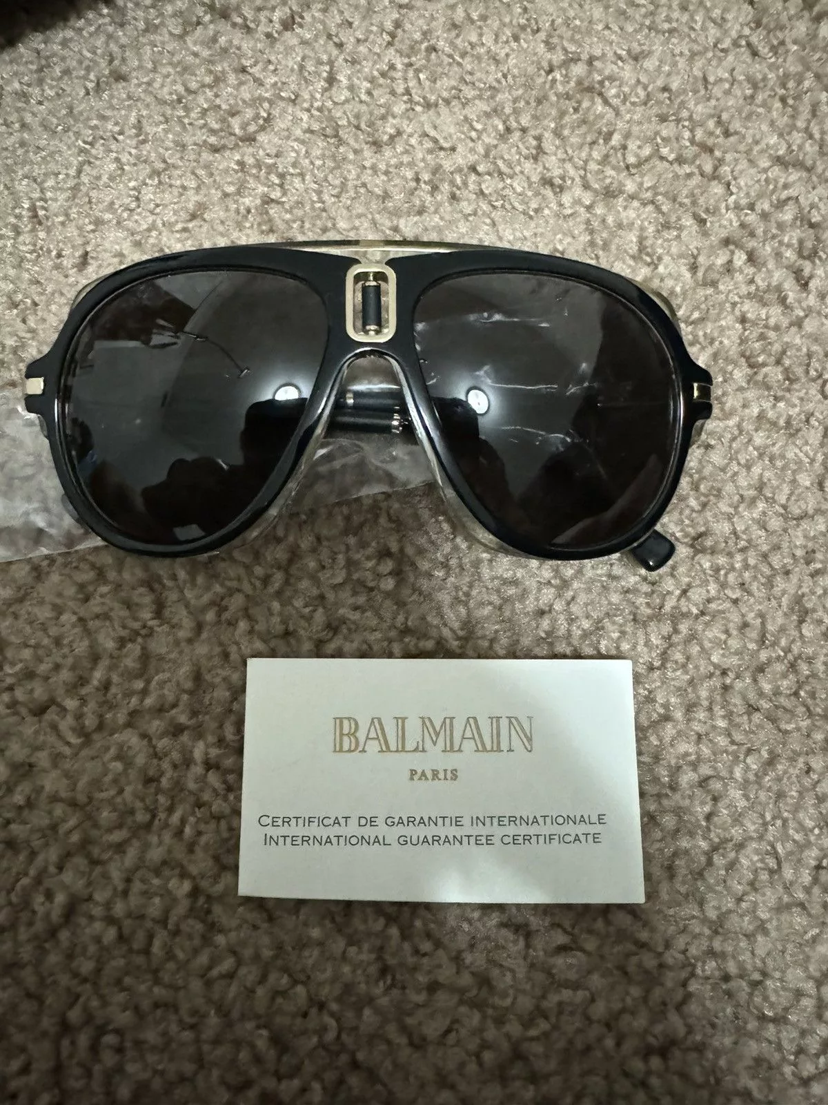 Balmain Sunglasses BALMAIN MORGAN ACETATE SUNGLASSES Black