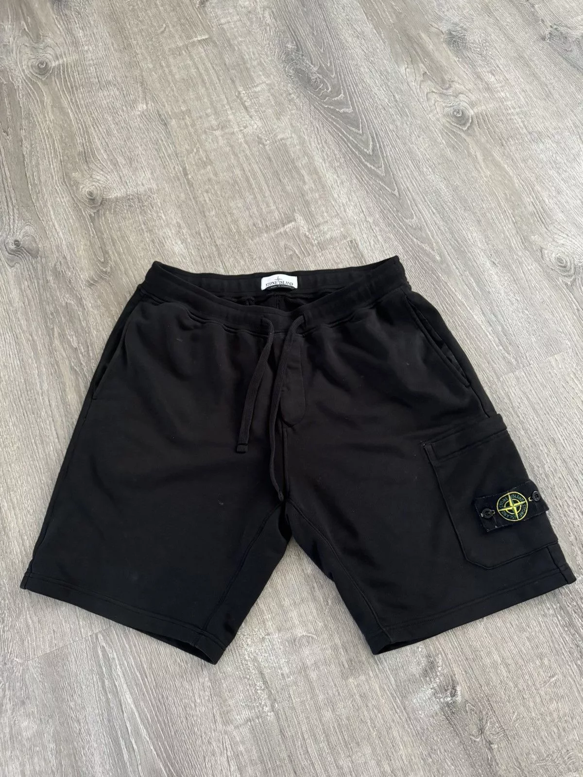 Stone Island Shorts STONE ISLAND SWEAT SHORTS Black