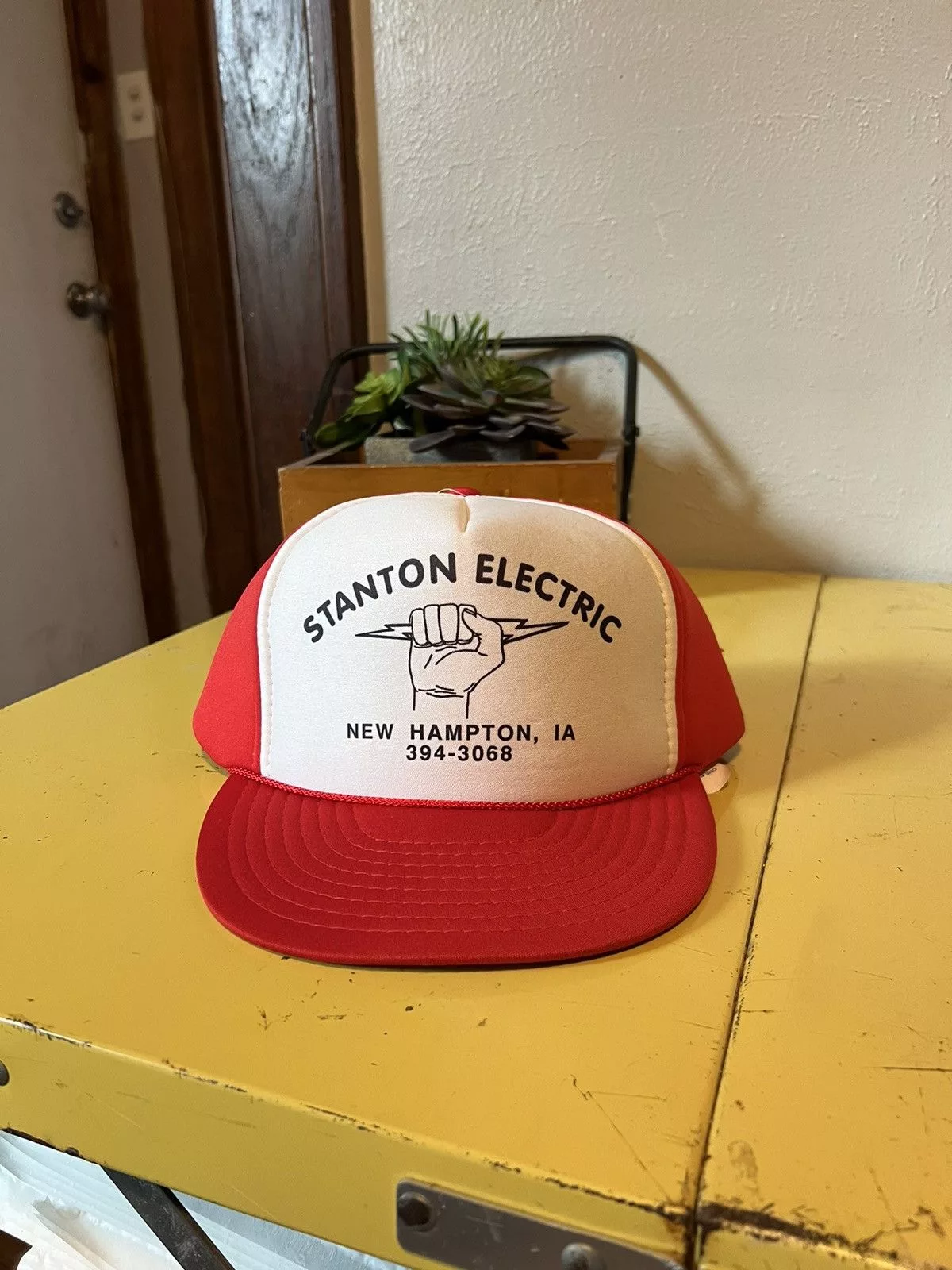 Vintage Hats Vintage Trucker Hat Red