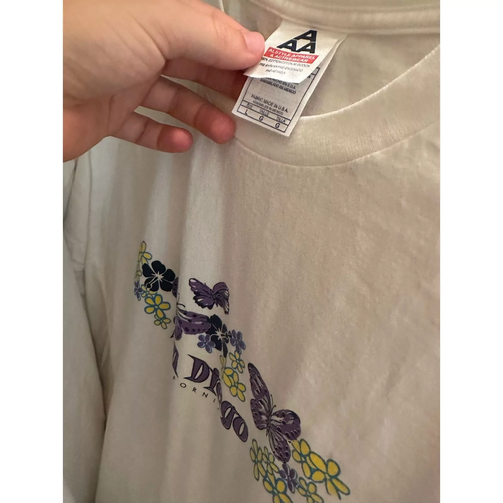 Alstyle Short Sleeve T Shirts Alstyle San Diego graphic White