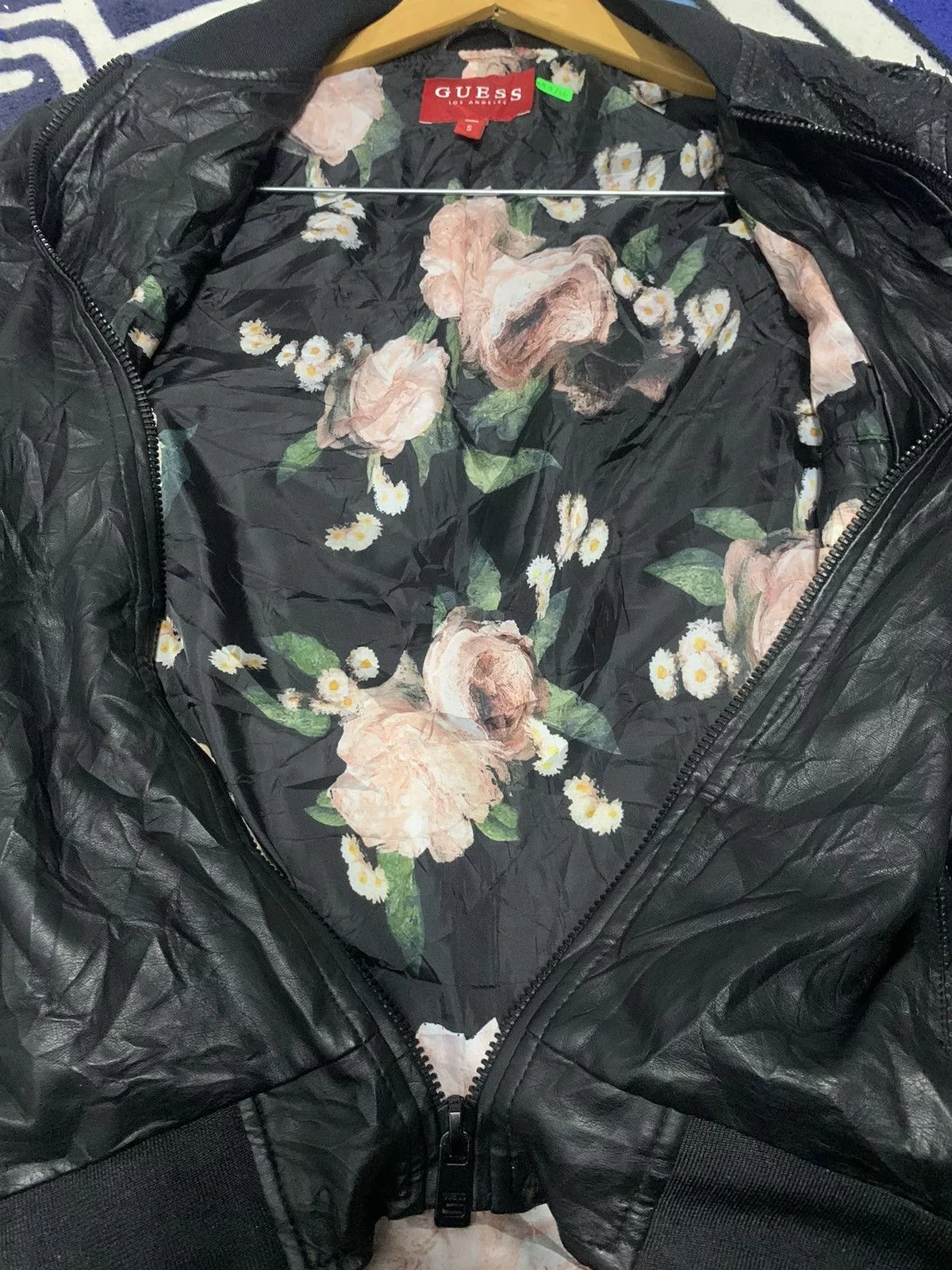 Guess Leather Jackets Guess Leather Jacket Black Avant-Garde