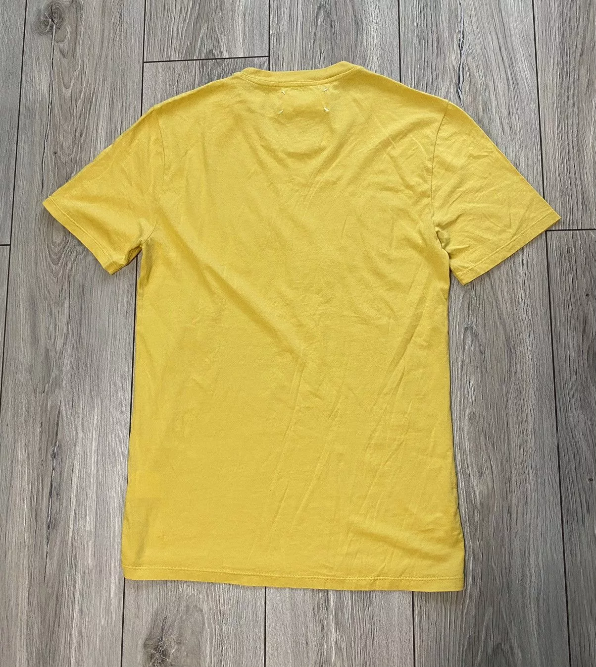Maison Margiela Short Sleeve T Shirts Maison Margiela Maison Martin Margiela S/S 2007 Flower T Shirt Tee NWT MMM Yellow