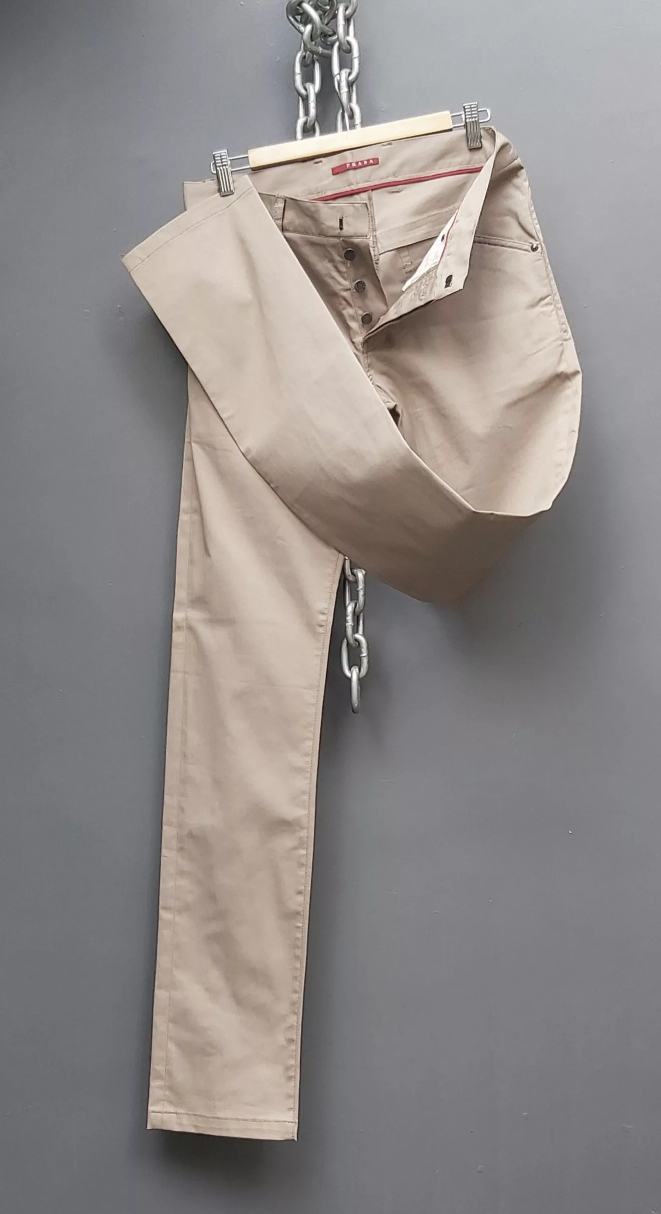 Prada Casual Pants Prada Button Fly Pants Brown
