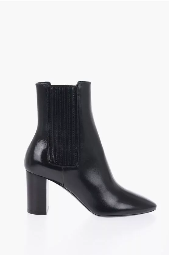 Saint Laurent Paris Boots Saint Laurent Paris Leather Boots Black
