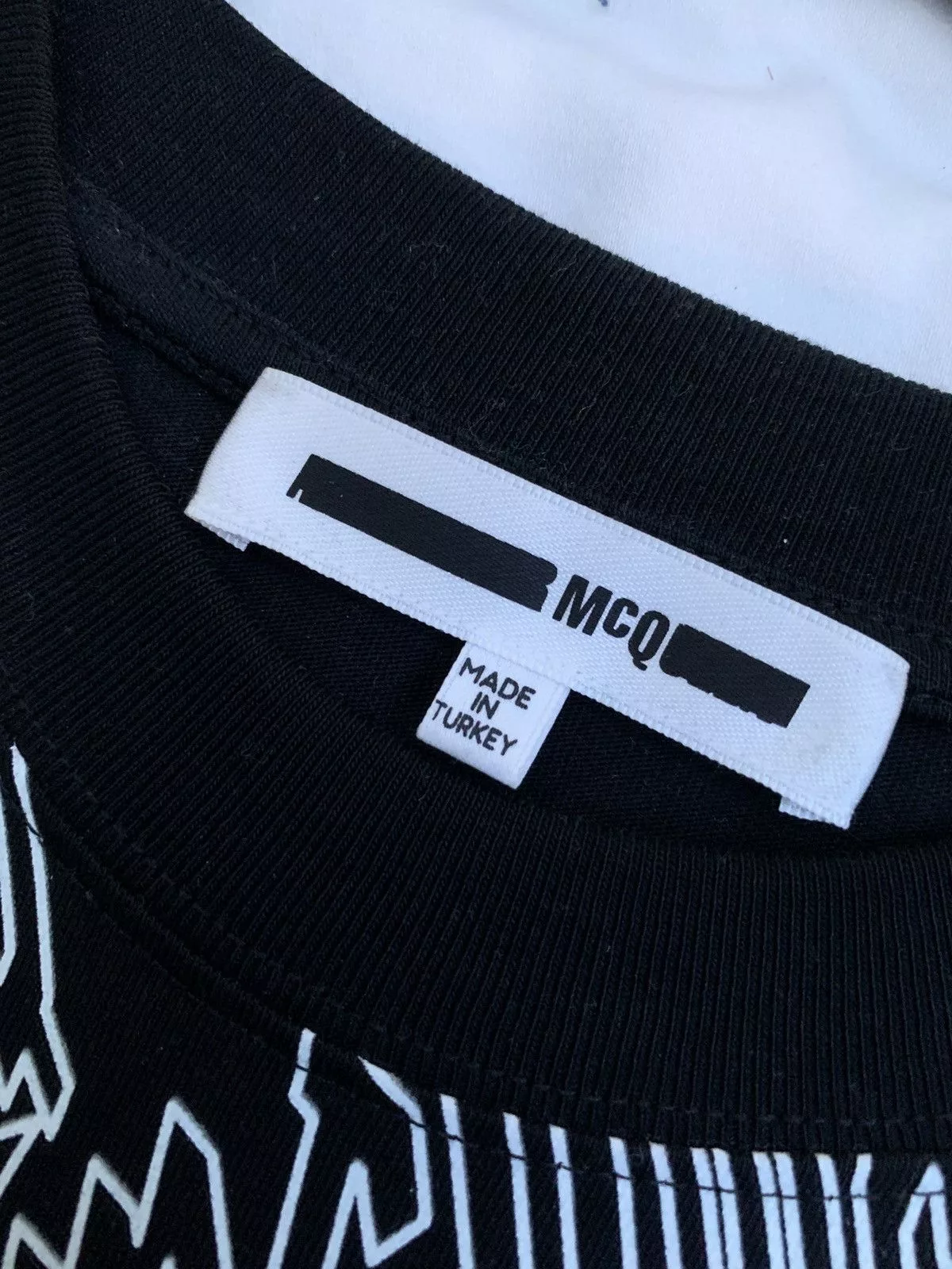 MCQ Short Sleeve T Shirts McQ Black and White all over tee