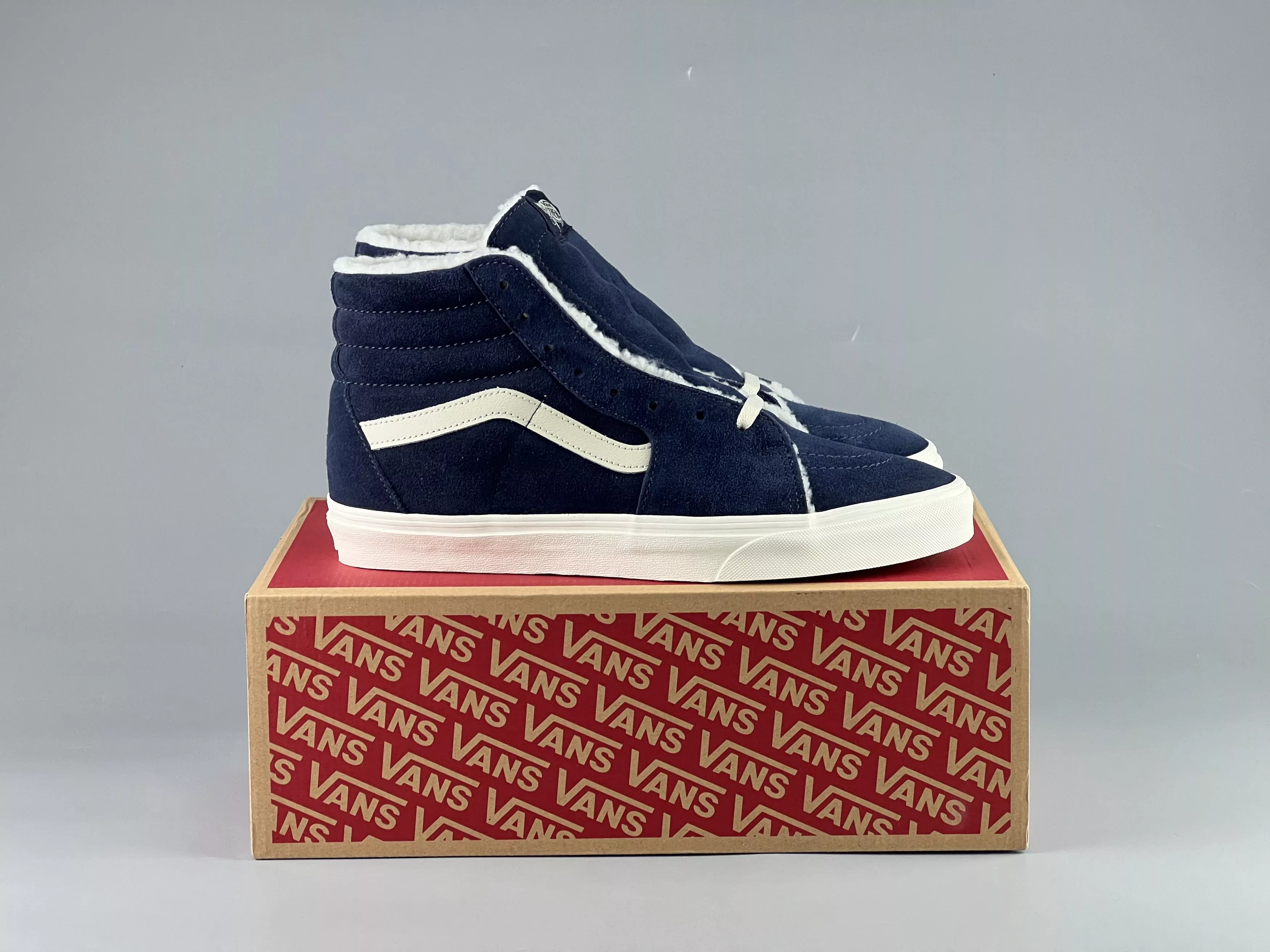 Vans Hi Top Sneakers Vans SK8-HI Suede Skate Sneaker Navy Blue Size US11.5