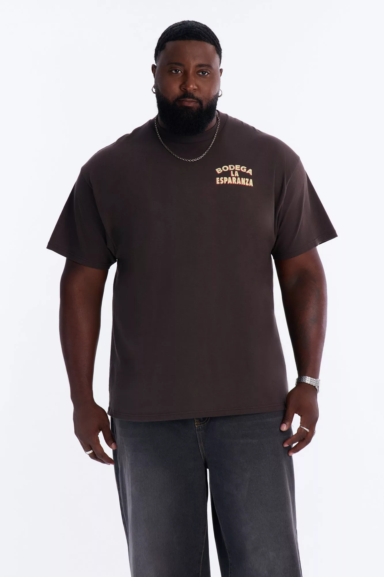 Bodega La Esperanza Short Sleeve Tee - Brown