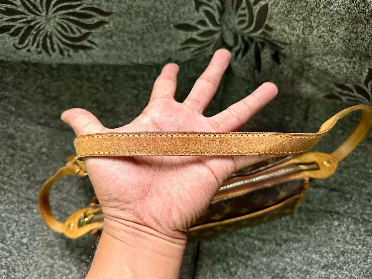 Louis Vuitton Shoulder Bags Authentic Louis Vuitton Monogram Canvas Poponcourt Long Bag Brown