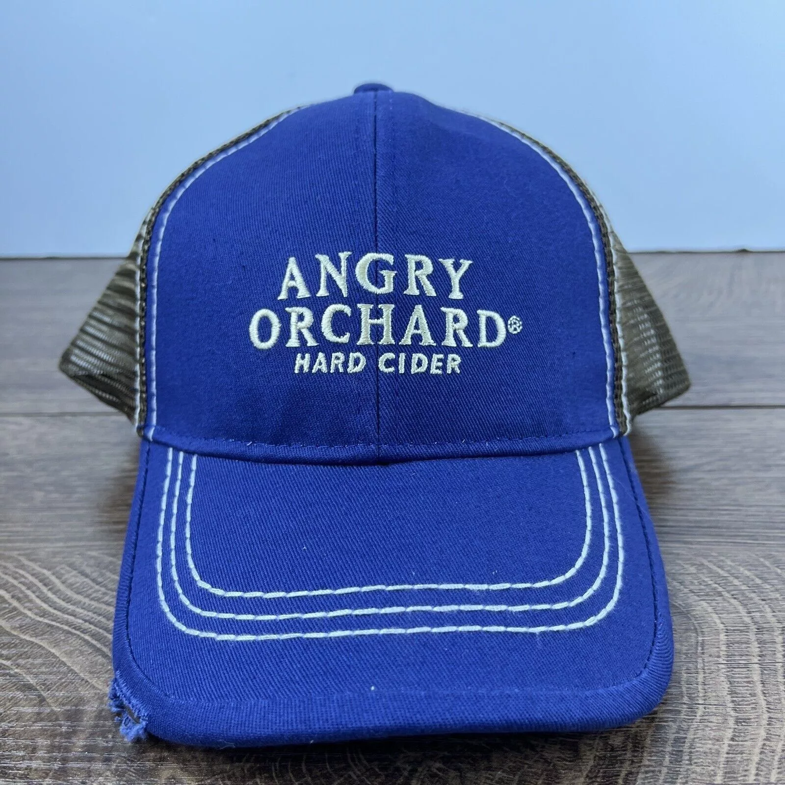 Other Hats Other Hard Cider Hat Angry Orchard Blue Adjustable Hat Snapback Ad