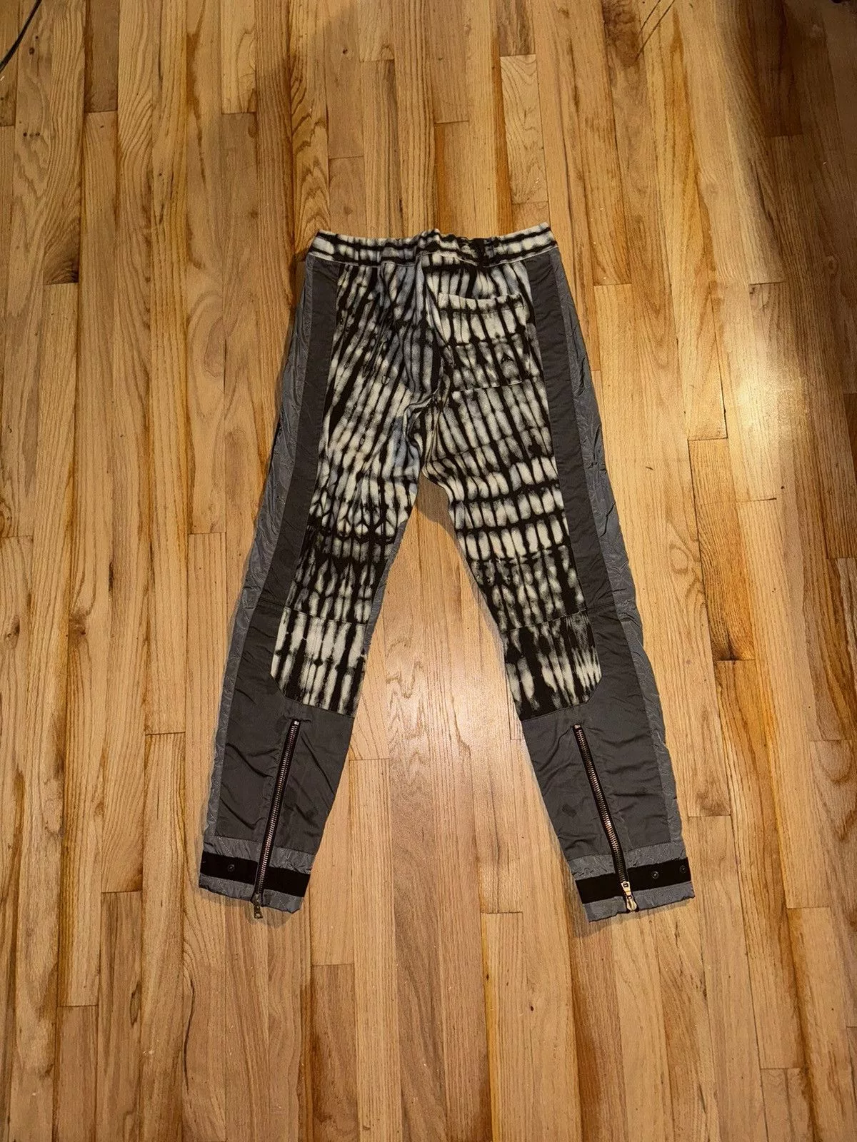 Dries Van Noten Denim Dries Van Noten Tie Dye Patch pants FW14 Gray