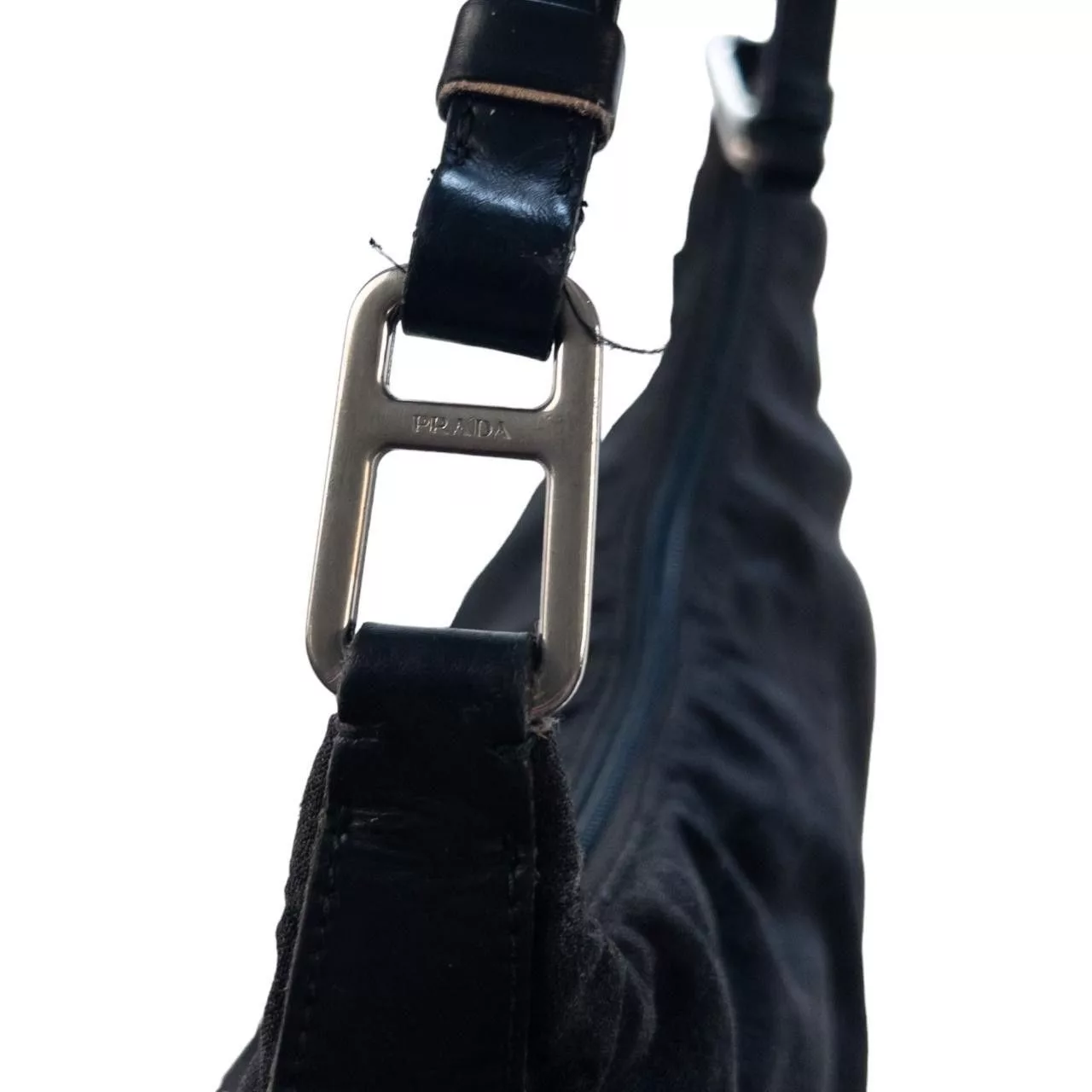 Prada Handle Bags Vintage Prada Shoulder Bag Gray