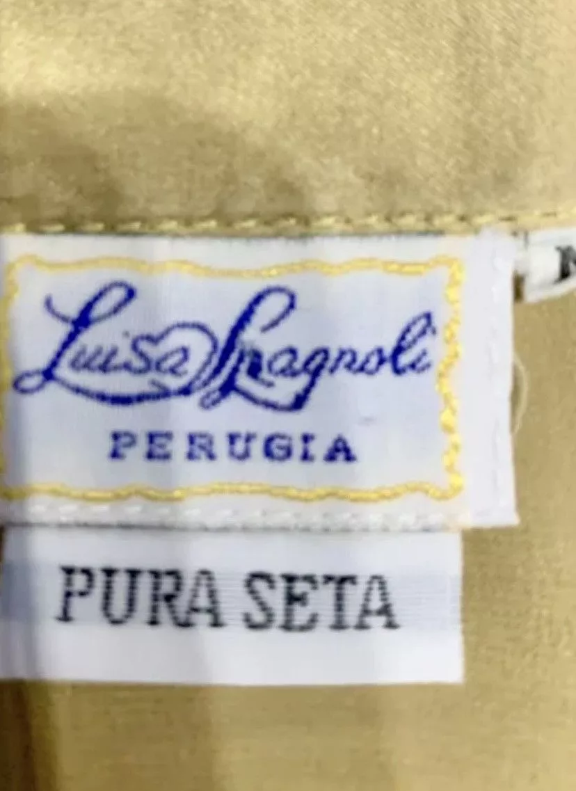 Vintage Blouses Vintage Silk Luisa Spagnoli Top Gold