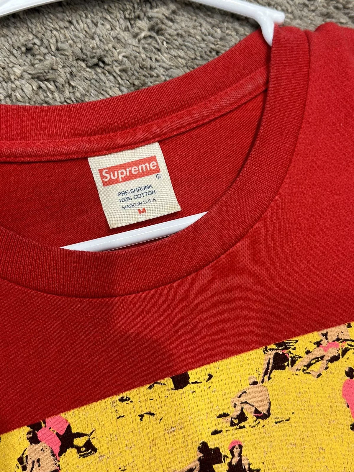 Supreme Short Sleeve T Shirts Supreme Beach Tee 2016 Red
