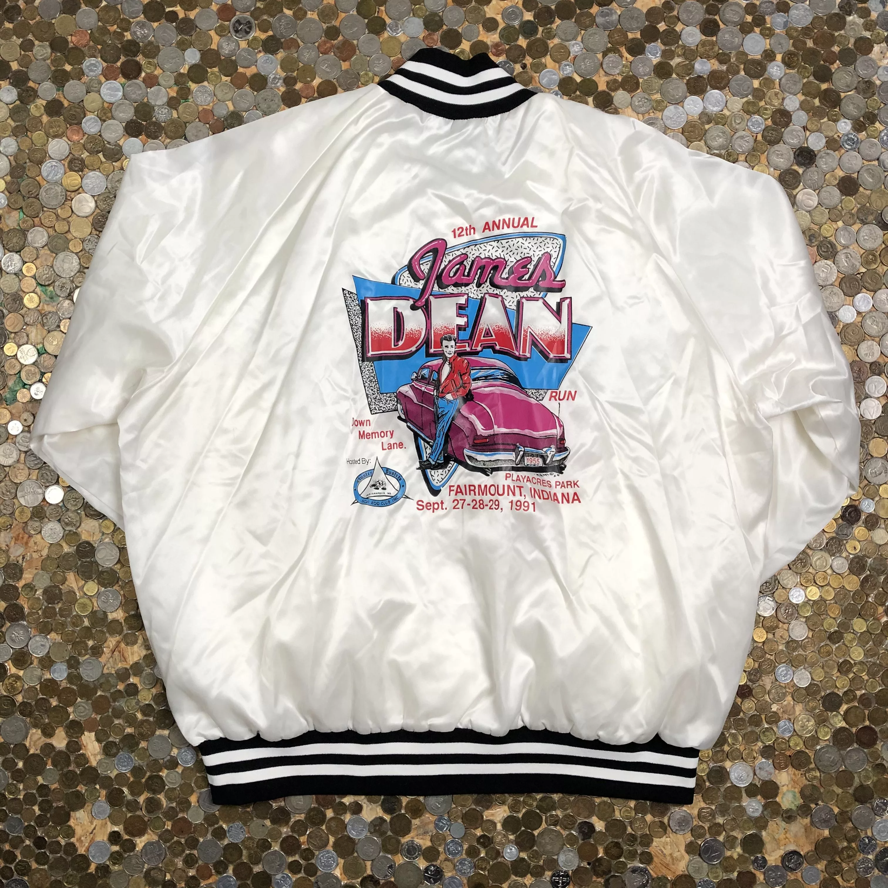 Vintage Bombers Vintage Bomber Jacket James Dean 1991 White