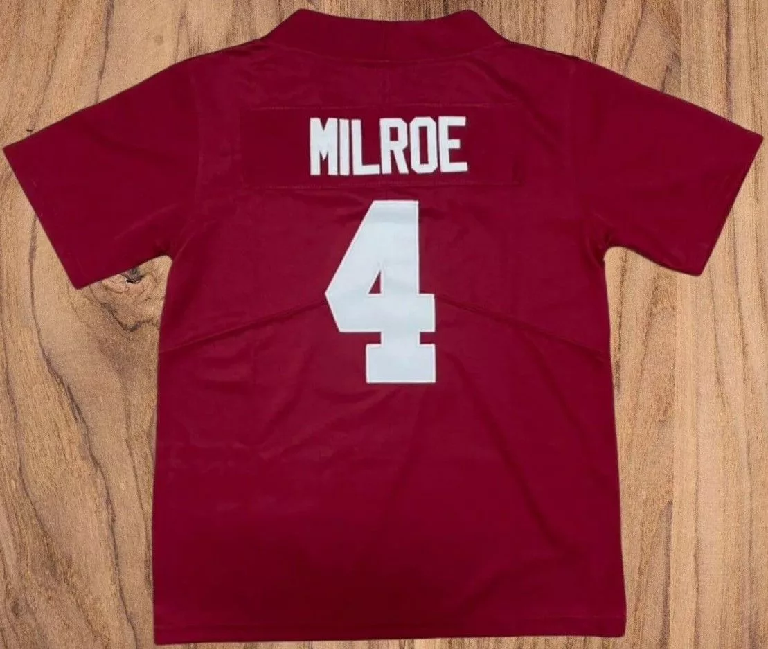 Other Jerseys Other Jalen Milroe Jersey Men's Red Stitched