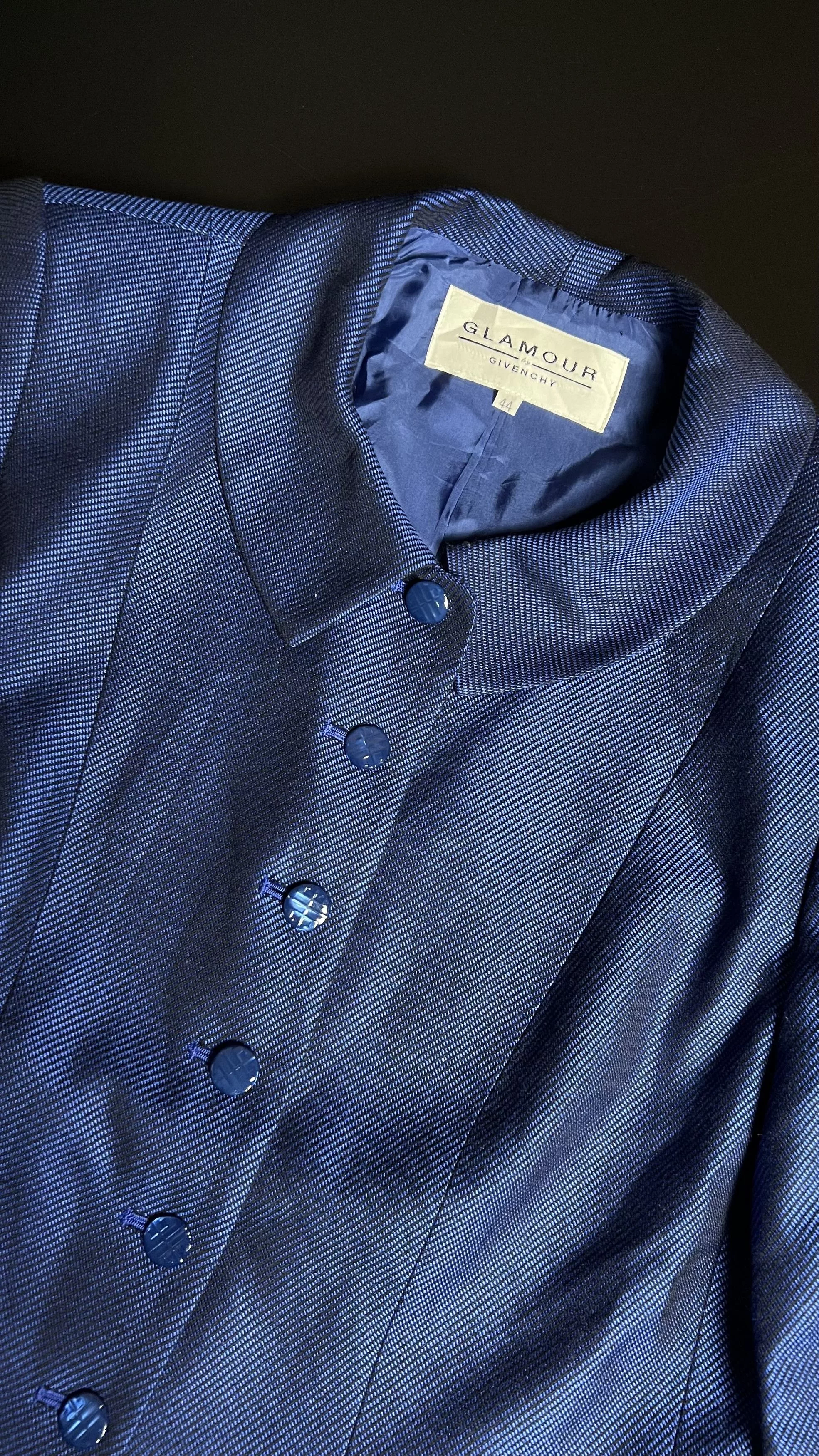Givenchy Blouses GLAMOUR BY GIVENCHY ROYAL BLUE BLOUSE